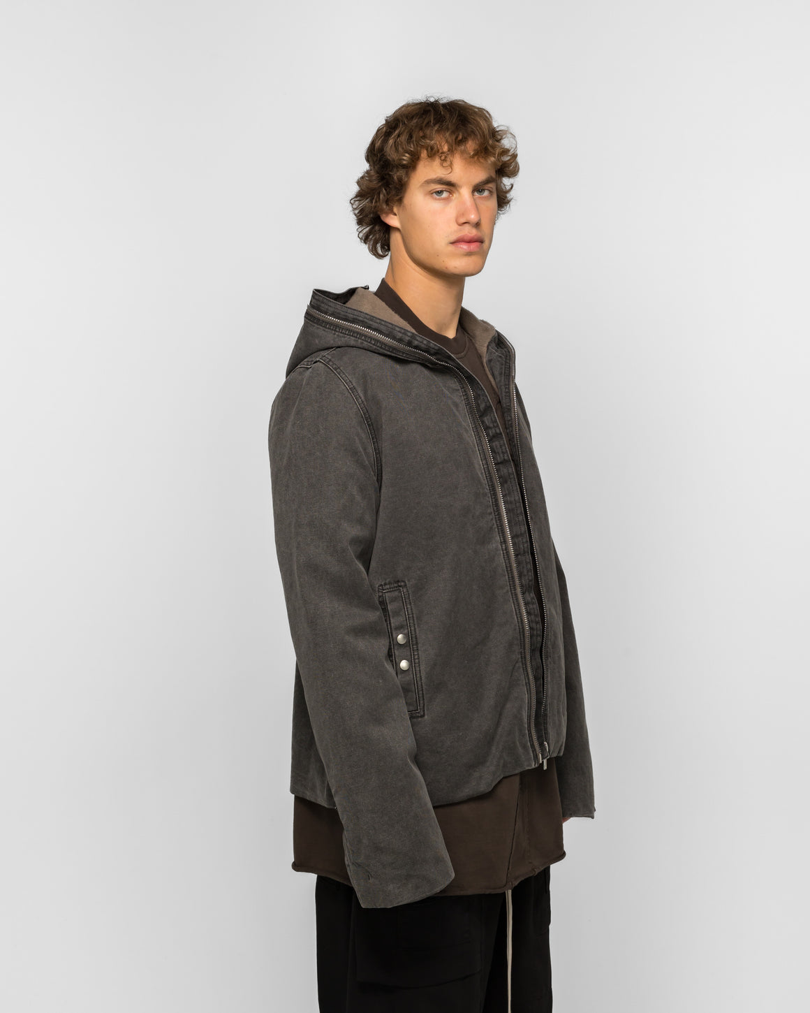 Rick Owens DRKSHDW - Giacca - Gimp Zipfront JKT - Gravel - UP THERE