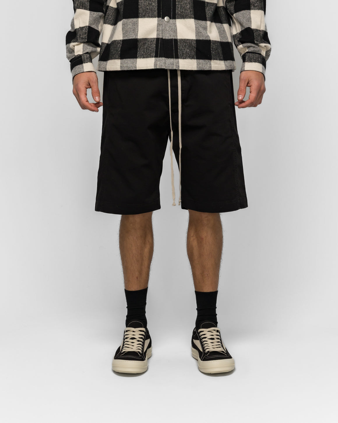 Rick Owens DRKSHDW - Pusher Shorts - Black - UP THERE
