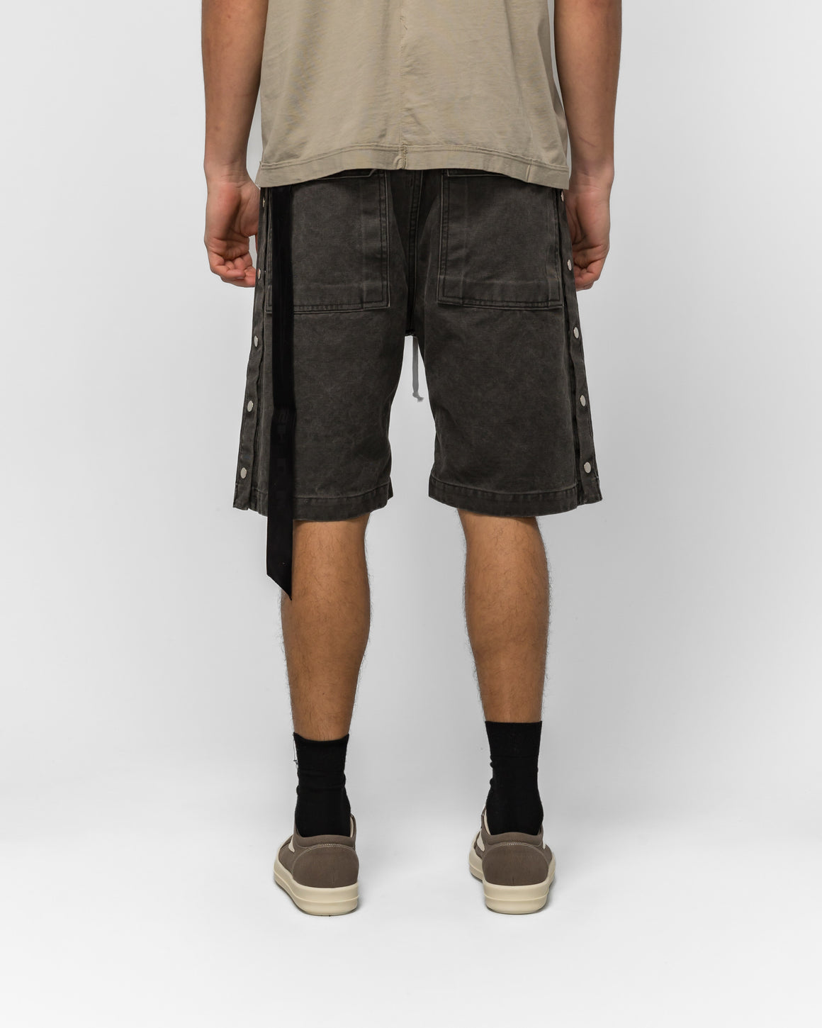 Rick Owens DRKSHDW - Pusher Shorts - Gravel - UP THERE