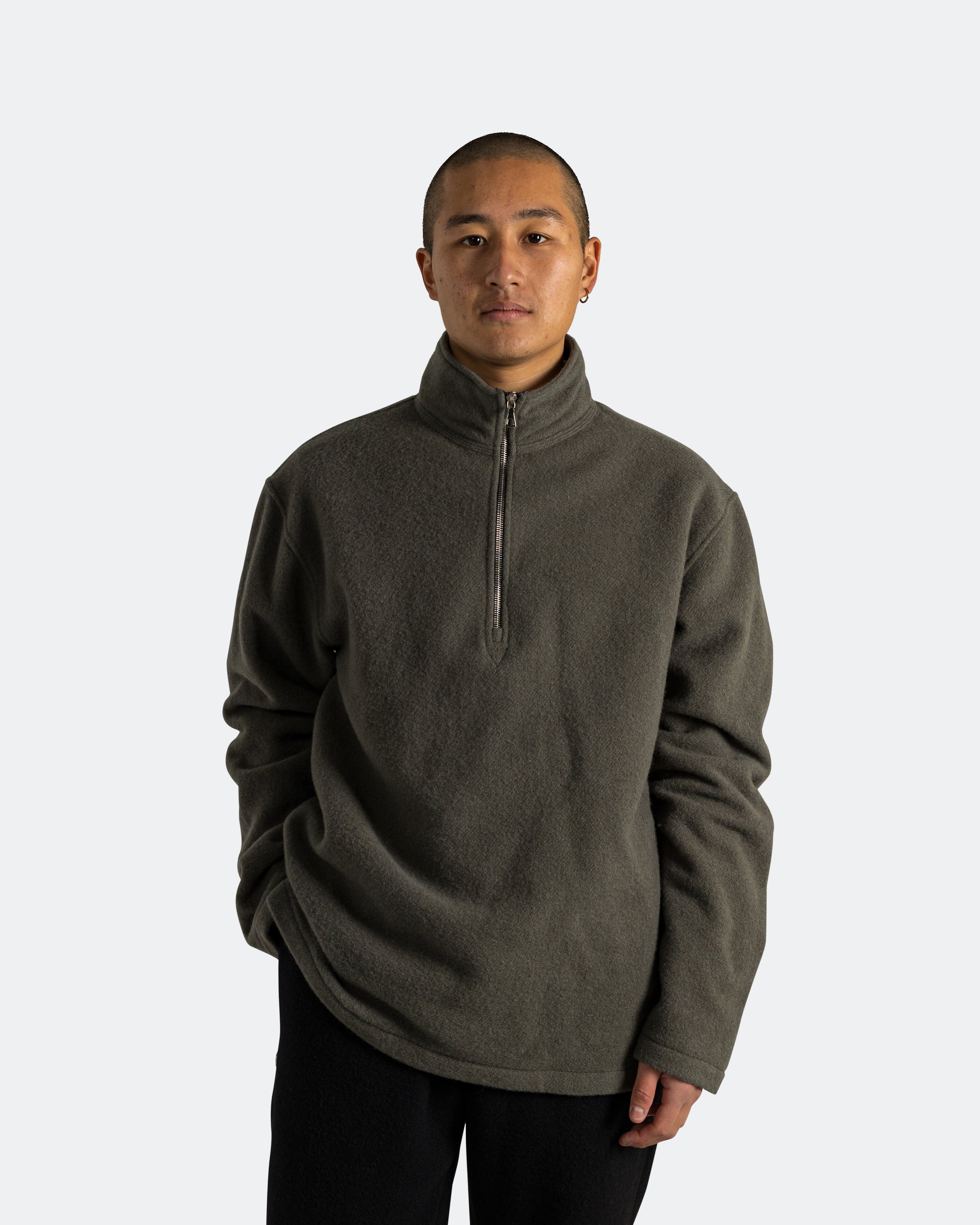 Rier - Fleece Polo - Camoscio Natural Fleece | UP THERE