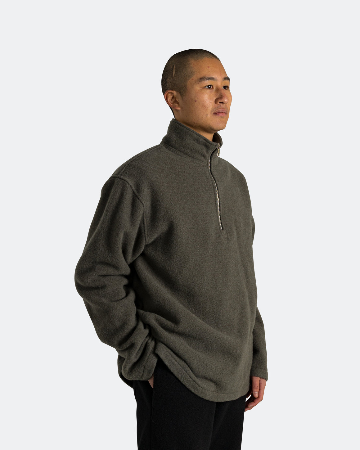 Rier - Fleece Polo - Camoscio Natural Fleece - UP THERE
