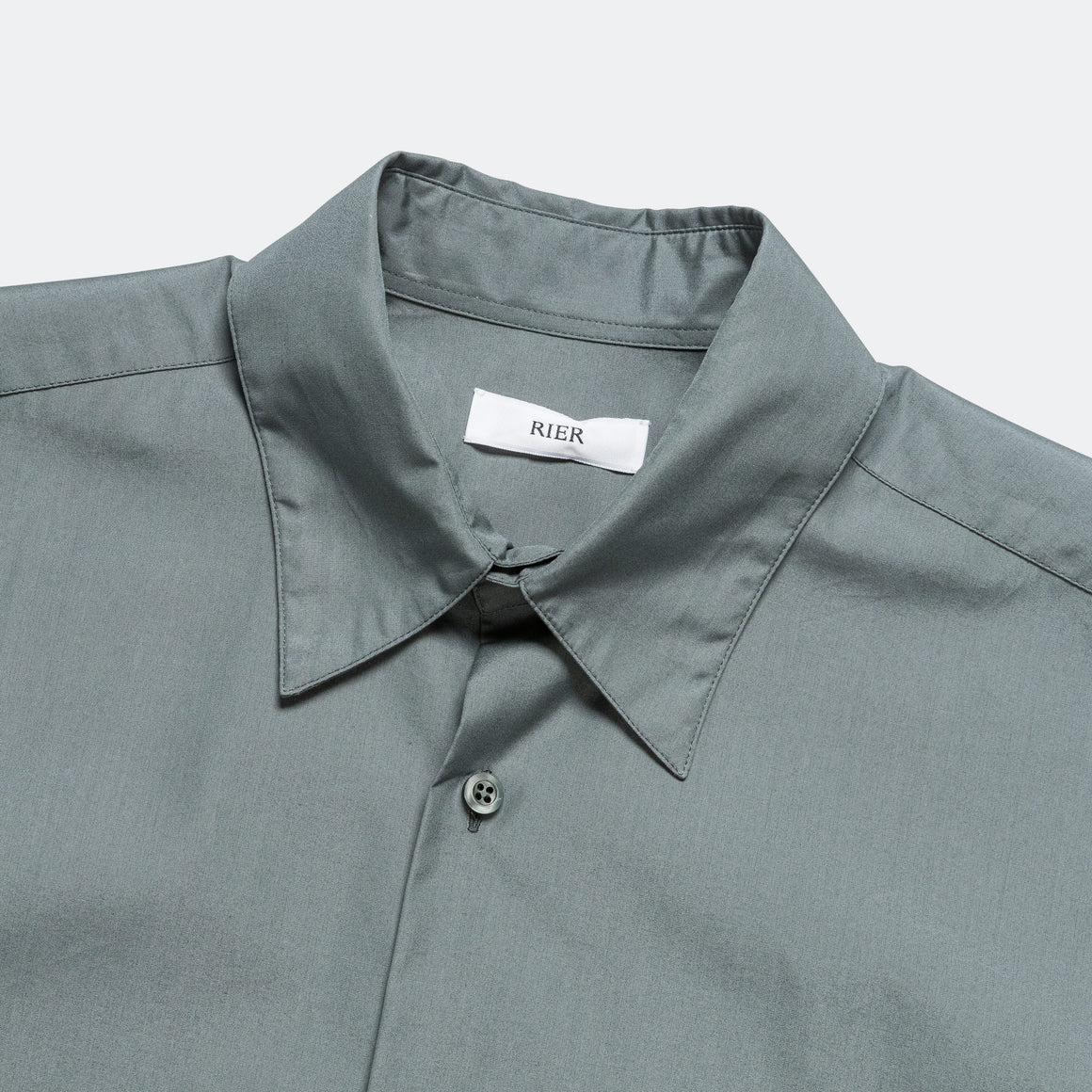 Rier - Popeline Shirt - Verdigris - UP THERE