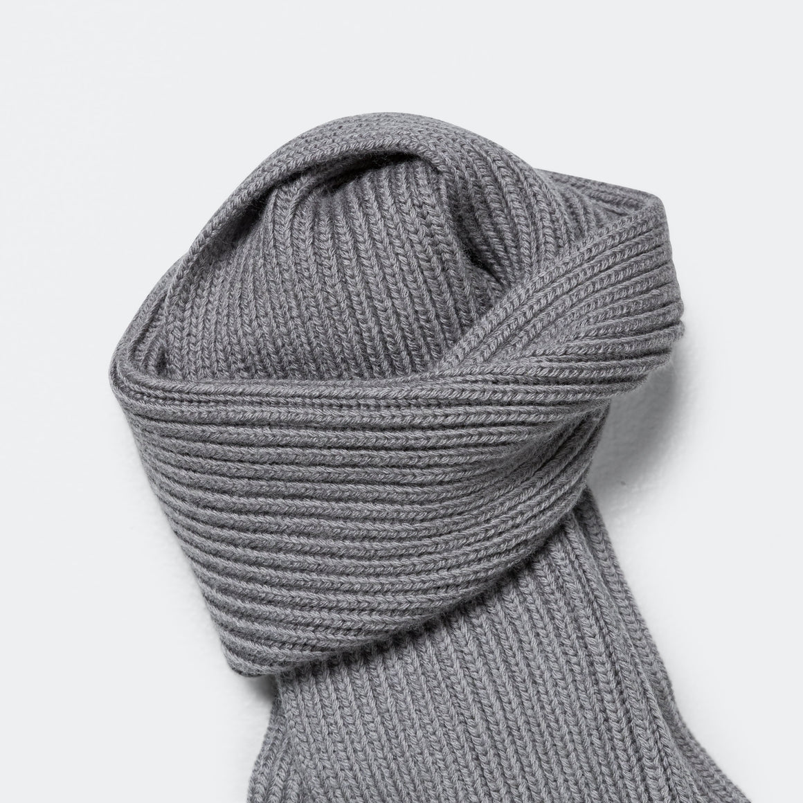 Rier - Fisherman Rib Scarf - Castelrock Wool - UP THERE