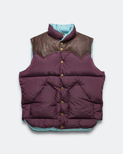 Rocky Mountain Featherbed - Down Vest - Plum | UP THERE