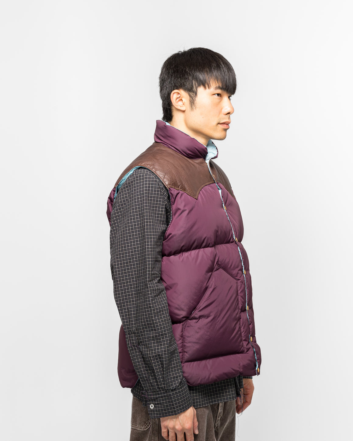 Rocky Mountain Featherbed - Down Vest - Plum - UP THERE