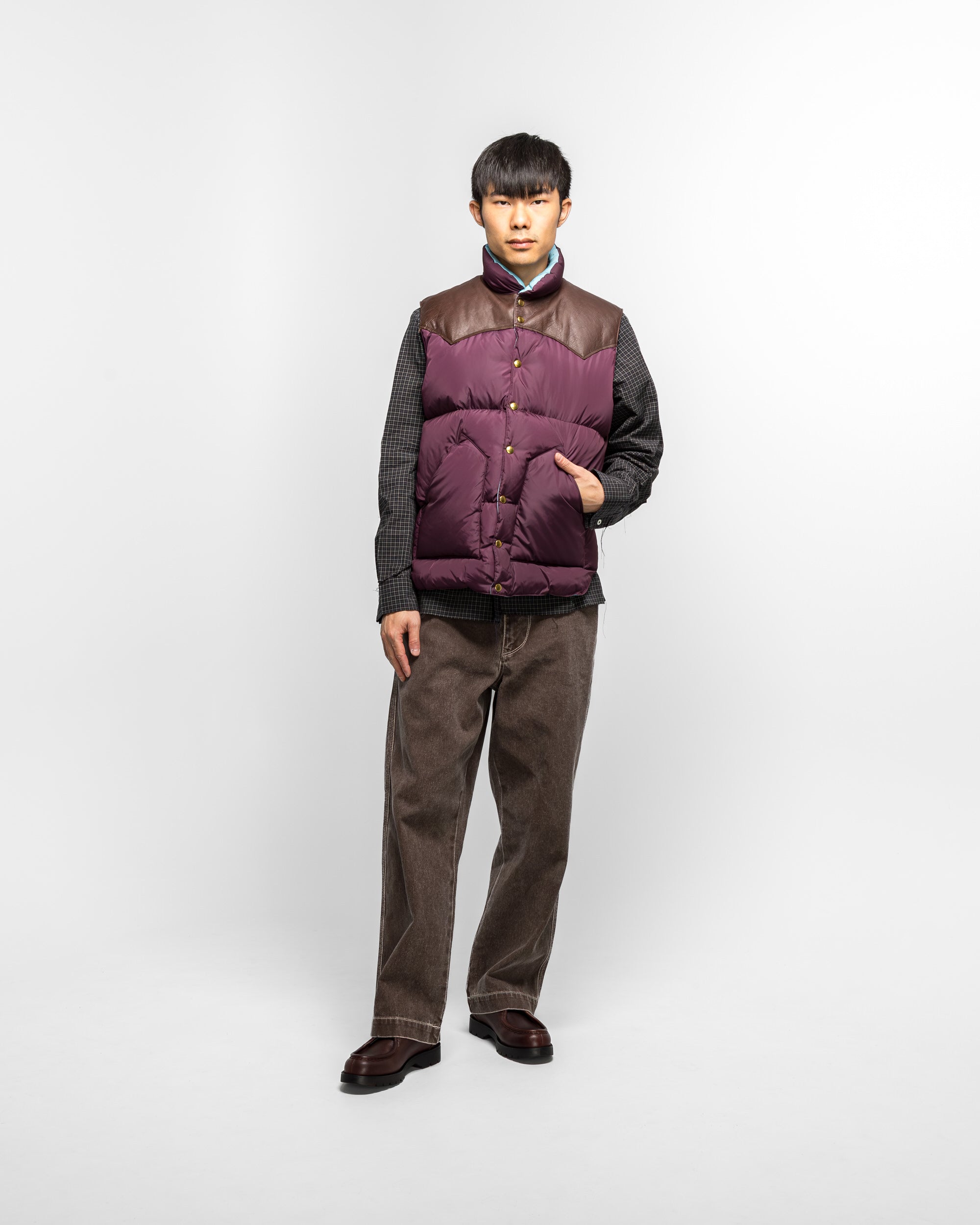 Rocky Mountain Featherbed - Down Vest - Plum | UP THERE