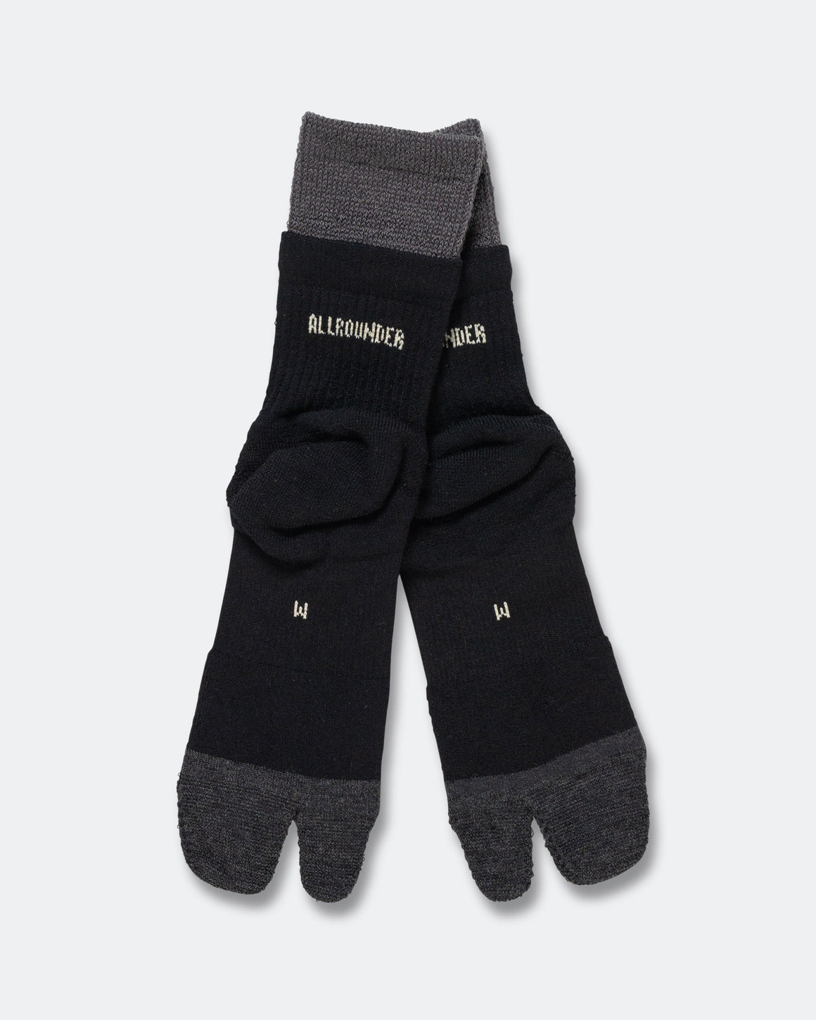 RoToTo - Allrounder Merino Sock - Black/Gray - UP THERE