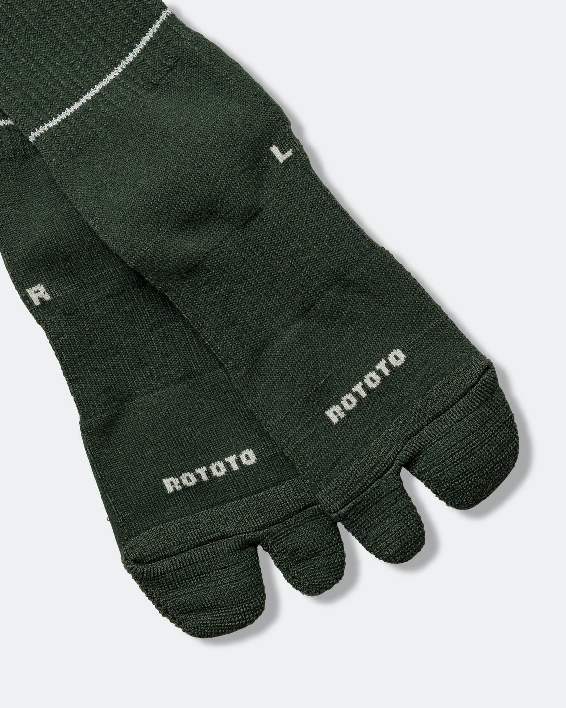 RoToTo - Allrounder Merino Tabi Sock - Dark Green - UP THERE