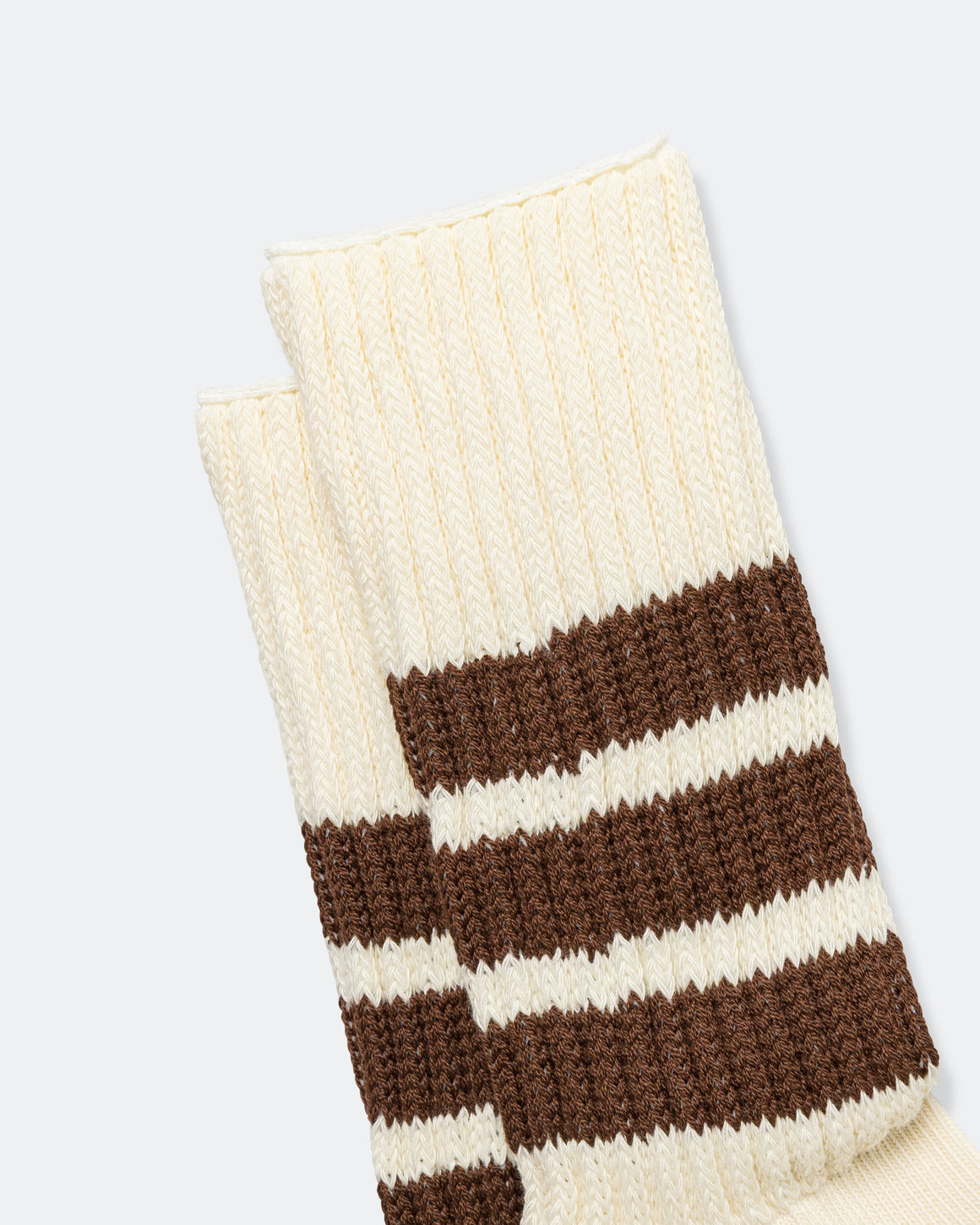 RoToTo - Coarse Ribbed Sock - Brown - UP THERE