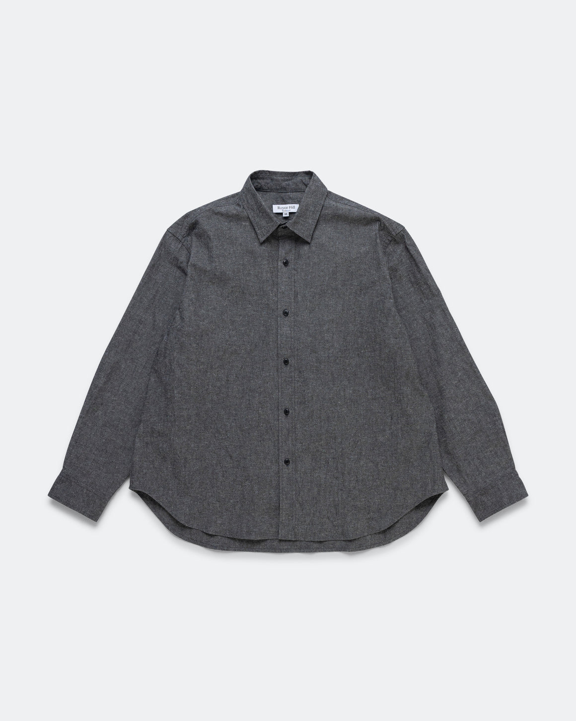 Royce Hill - Broad Shirt - Charcoal Cotton/Linen - UP THERE