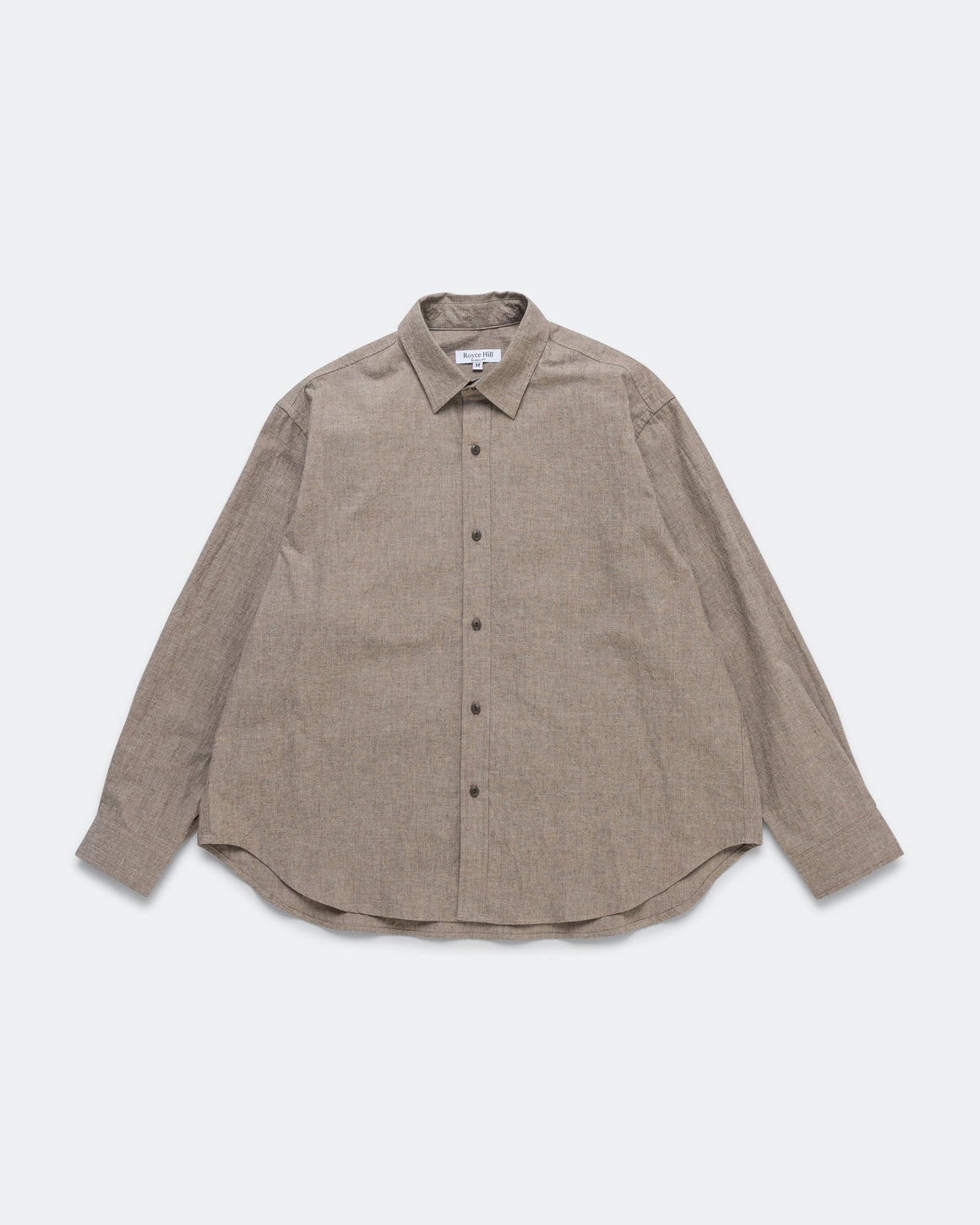 Royce Hill - Broad Shirt - Oatmeal Cotton/Linen - UP THERE