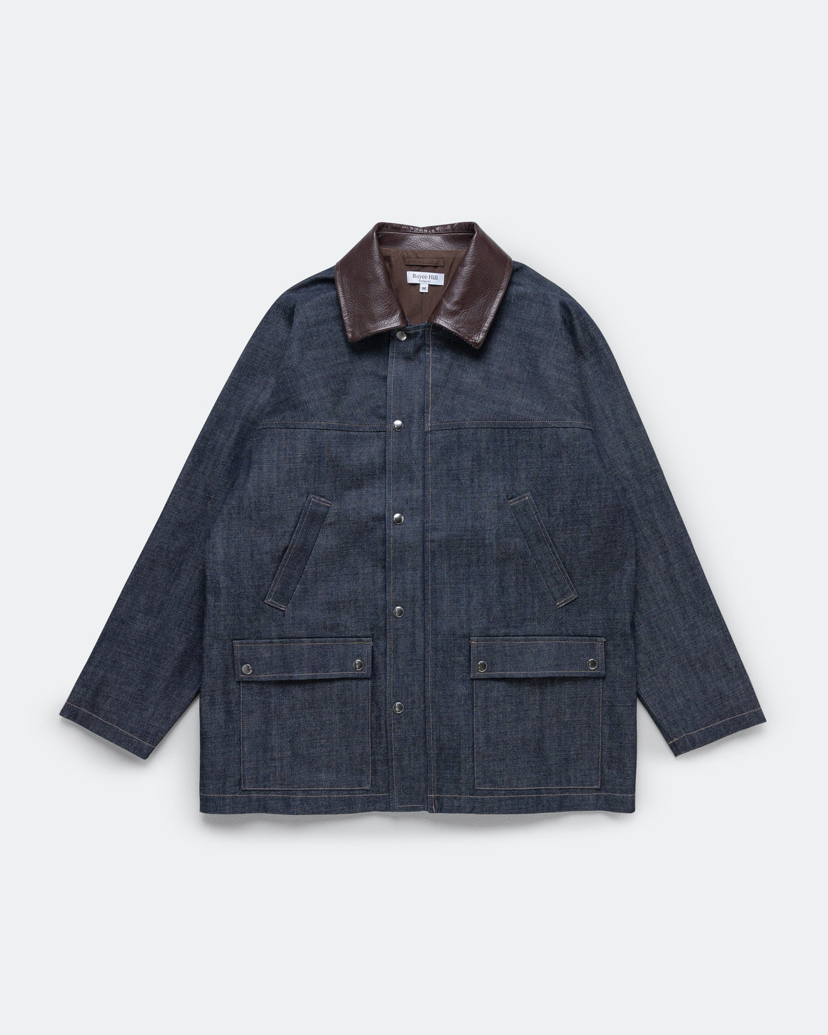Royce Hill - Byre Coat - Indigo Organic Denim - UP THERE