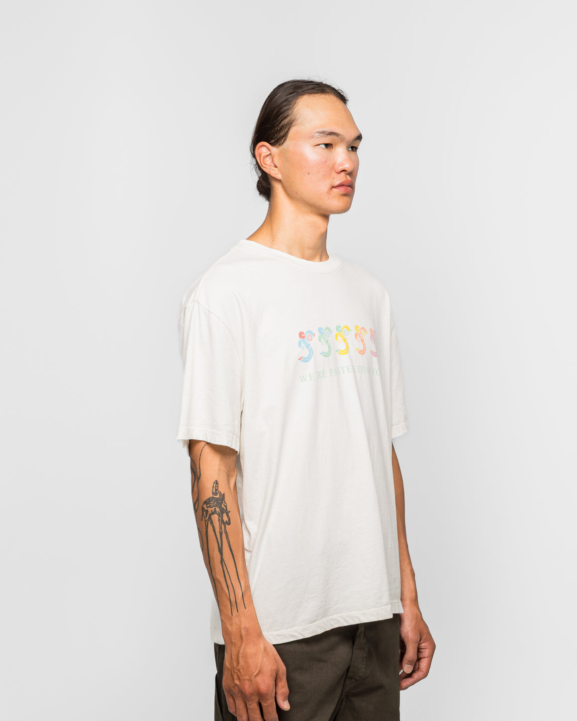 Good Art Hlywd - RS x GA x UT Faster Than You Tee - White - UP THERE