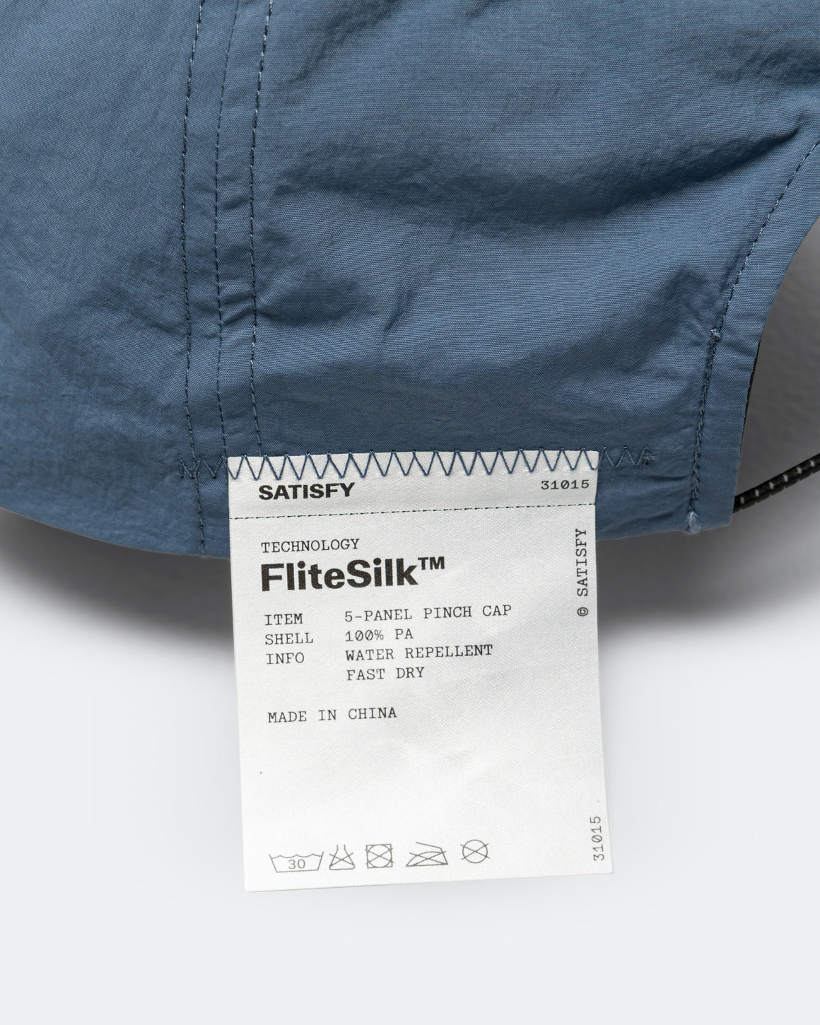 Satisfy - FliteSilk 5 Panel Pinch Cap - Vintage Indigo - UP THERE
