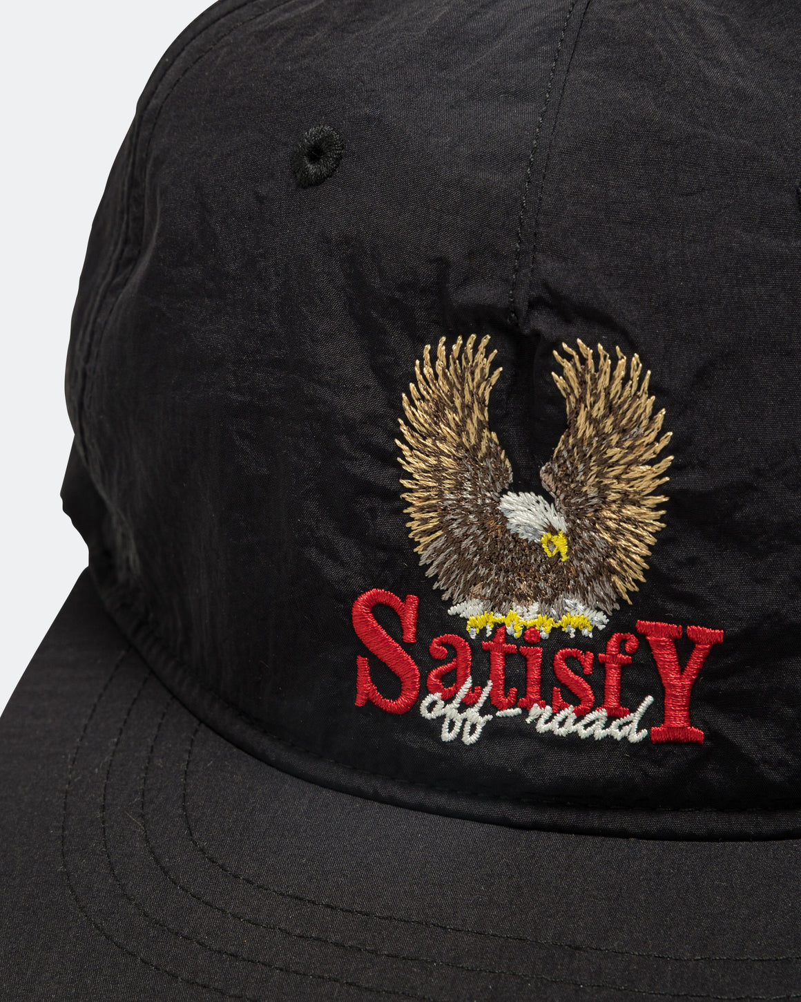 Satisfy - FliteSilk 5 Panel Pinch Cap - Black Eagle - UP THERE