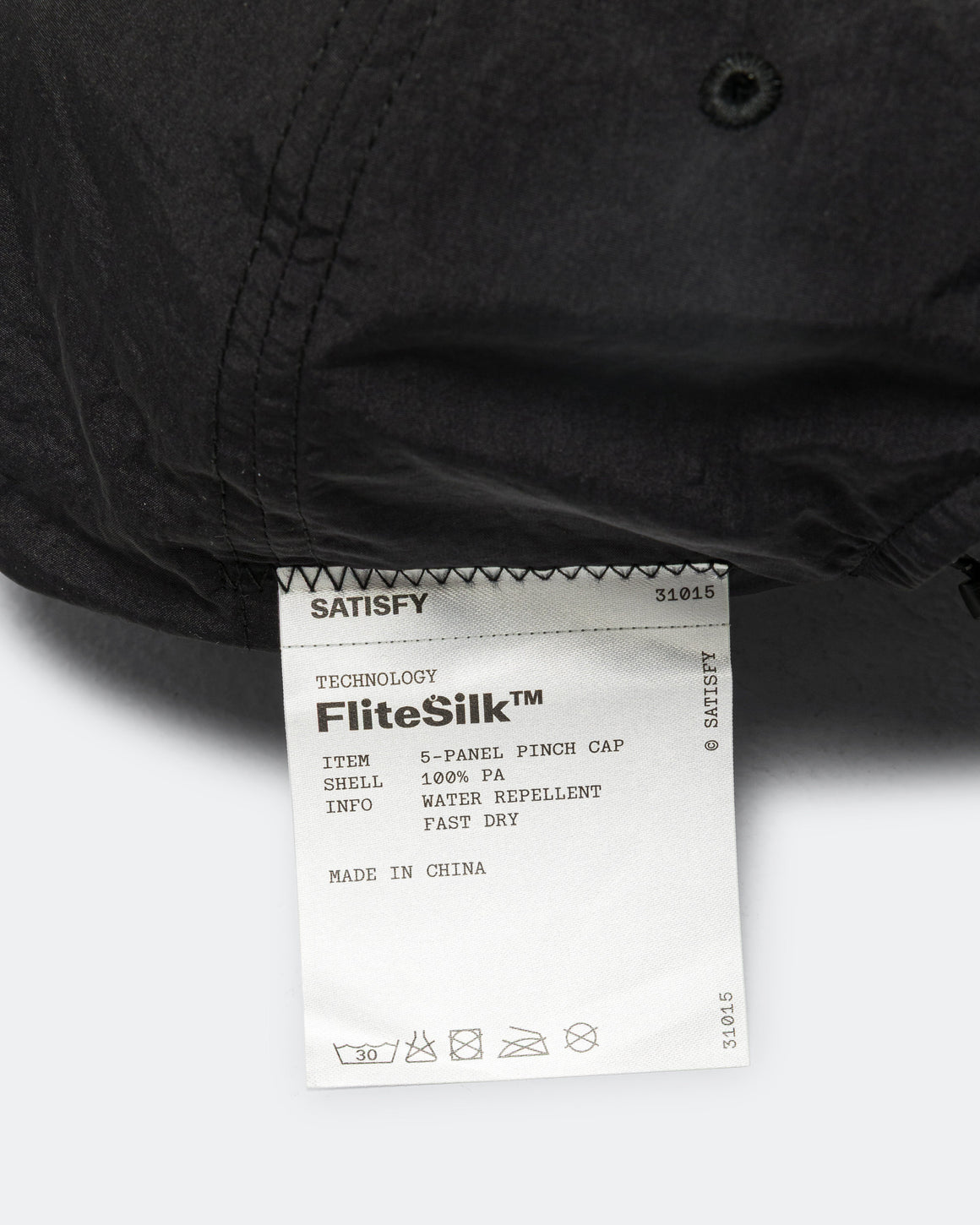Satisfy - FliteSilk 5 Panel Pinch Cap - Black Eagle - UP THERE