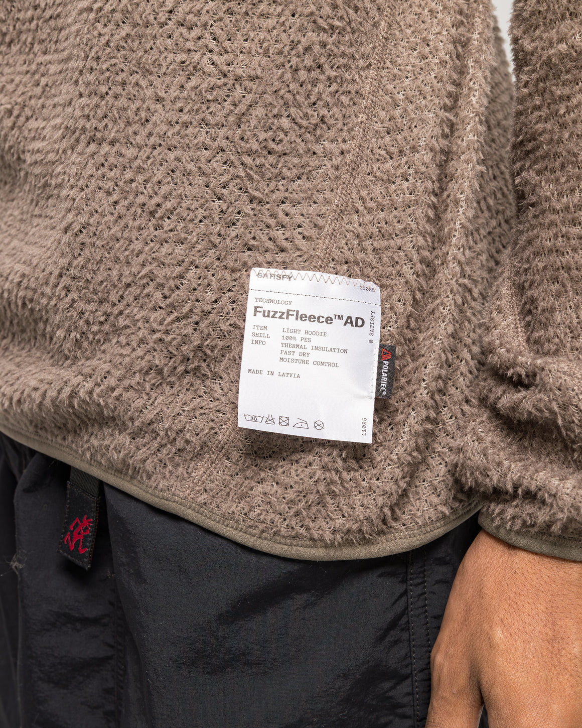 Satisfy - FuzzFleece AD Light Hoodie - Falcon - UP THERE