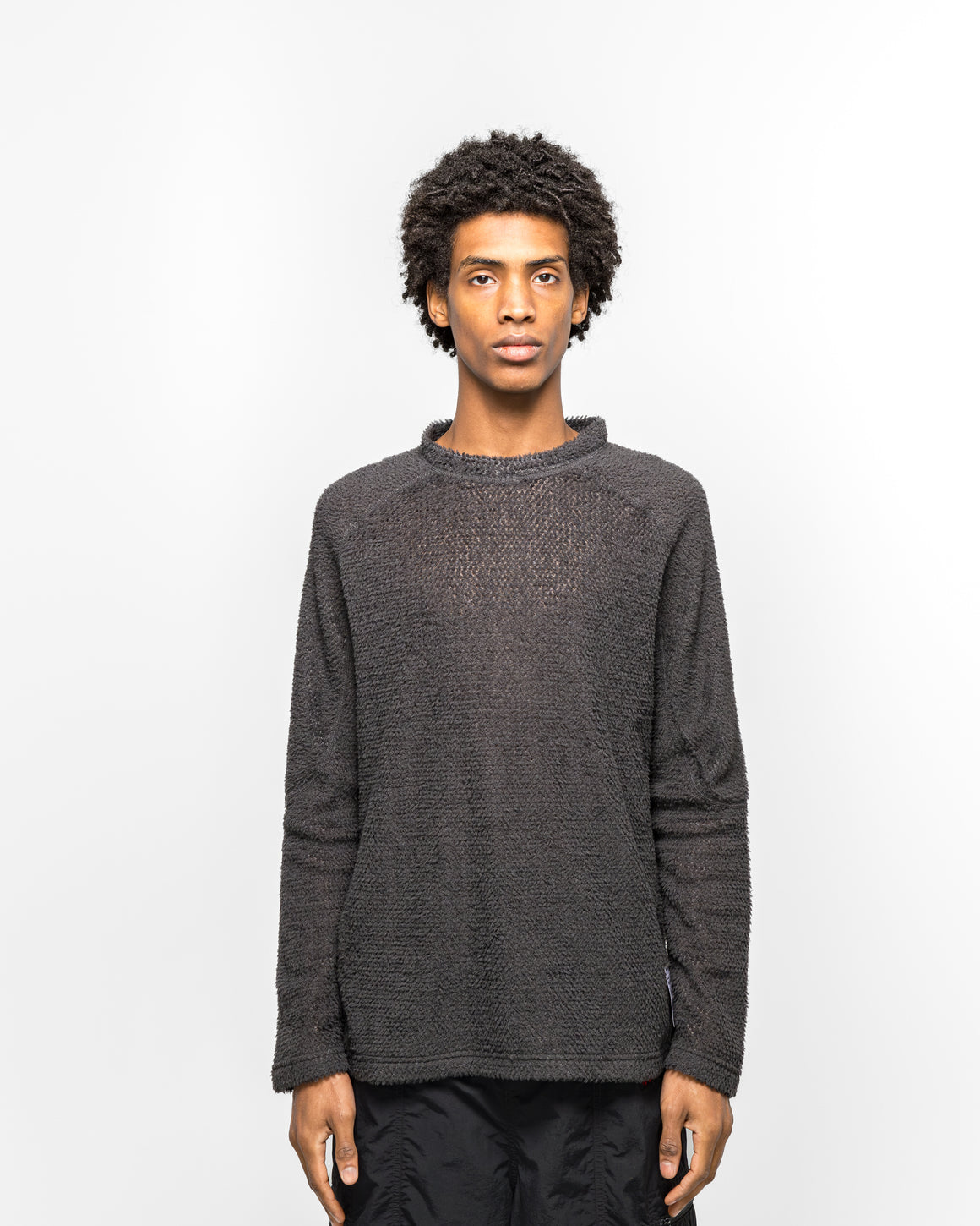 Satisfy - FuzzFleece AD Long Tee - Phantom - UP THERE