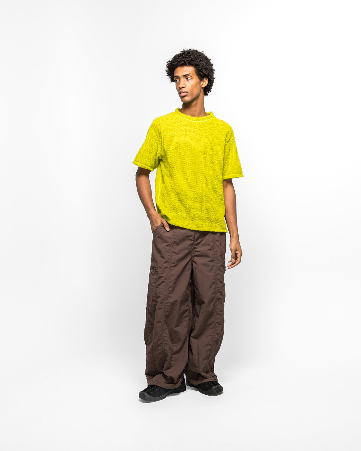 Satisfy - FuzzFleece AD T-Shirt - Grenoble Green - UP THERE