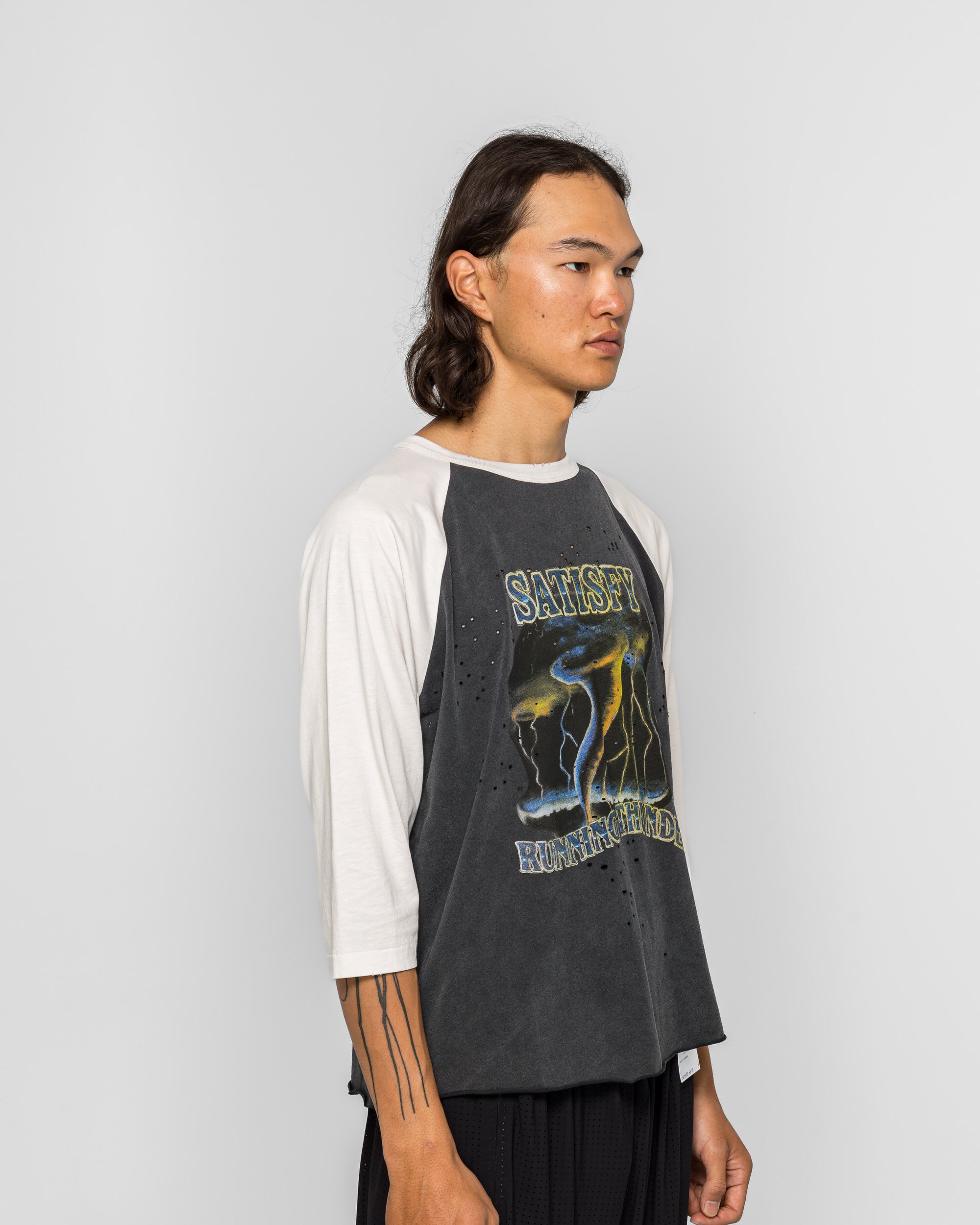 Satisfy - MothTech Baseball Tee - Off-White | UP THERE
