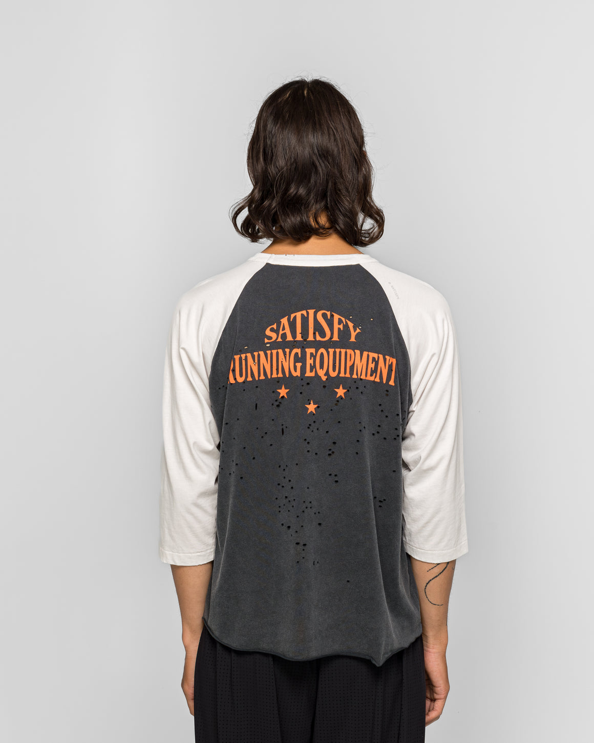 Satisfy - MothTech Baseball Tee - Off-White - UP THERE