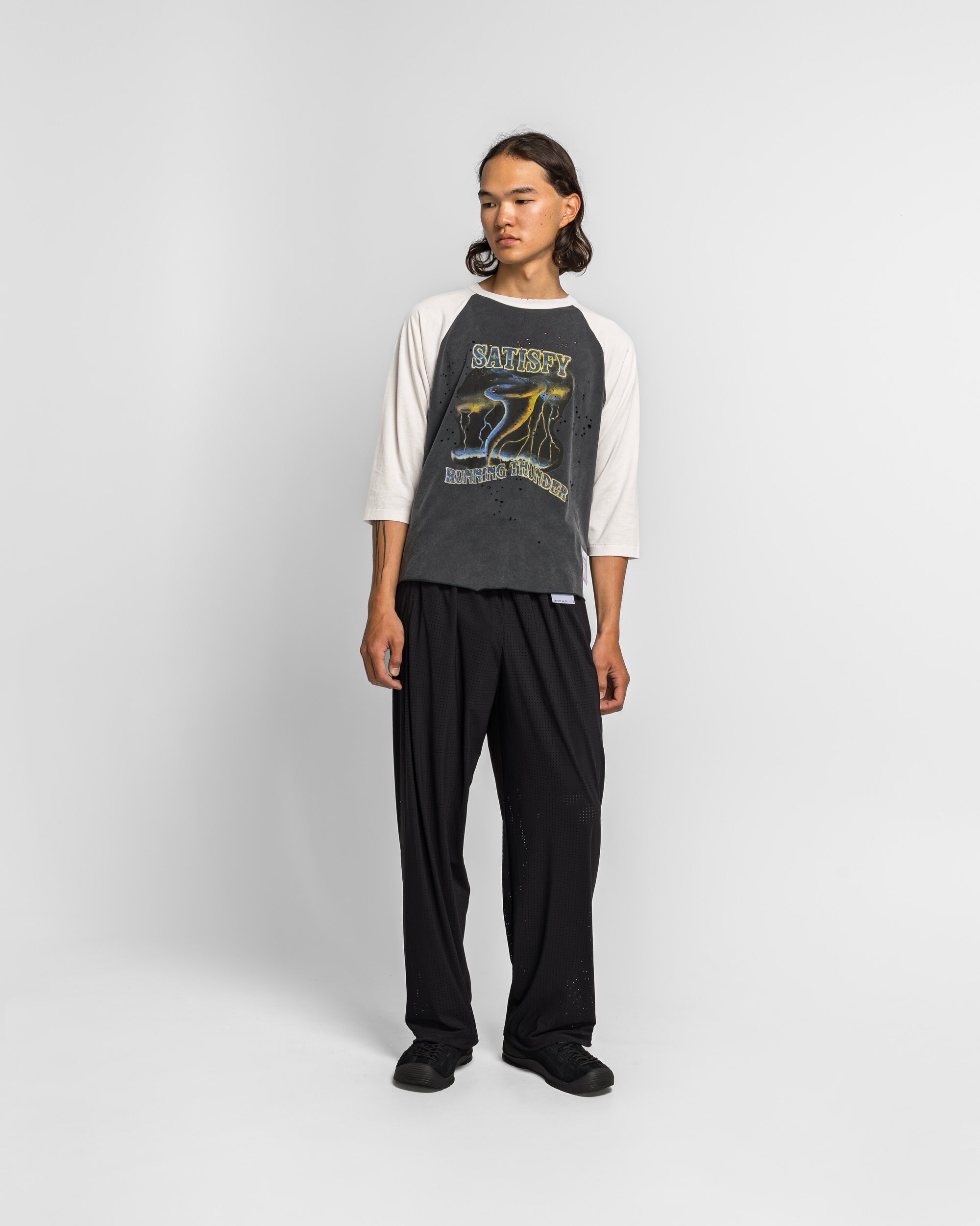 Satisfy - MothTech Baseball Tee - Off-White | UP THERE