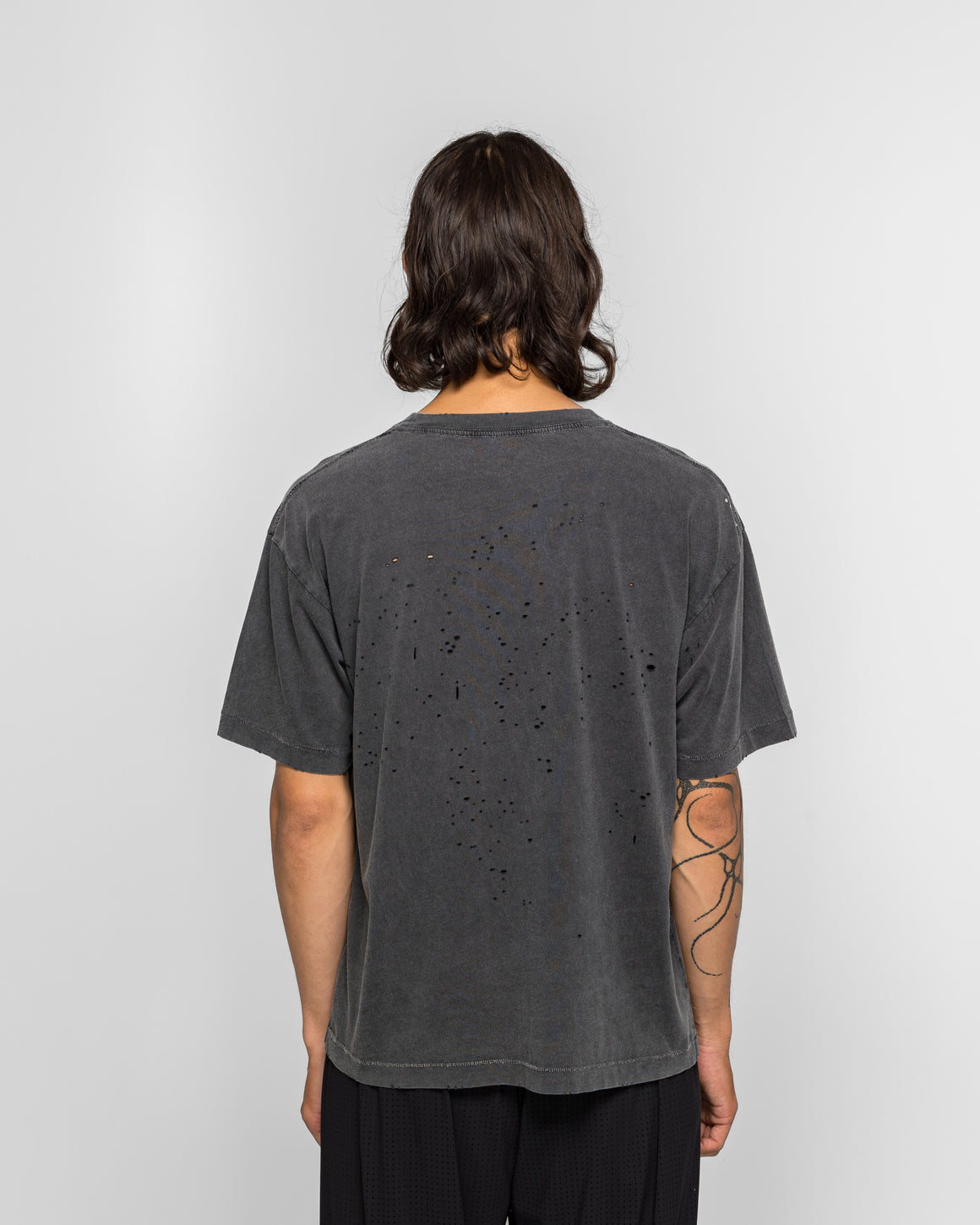 Satisfy - MothTech Eagle Off Road T-Shirt - Aged Black - UP THERE