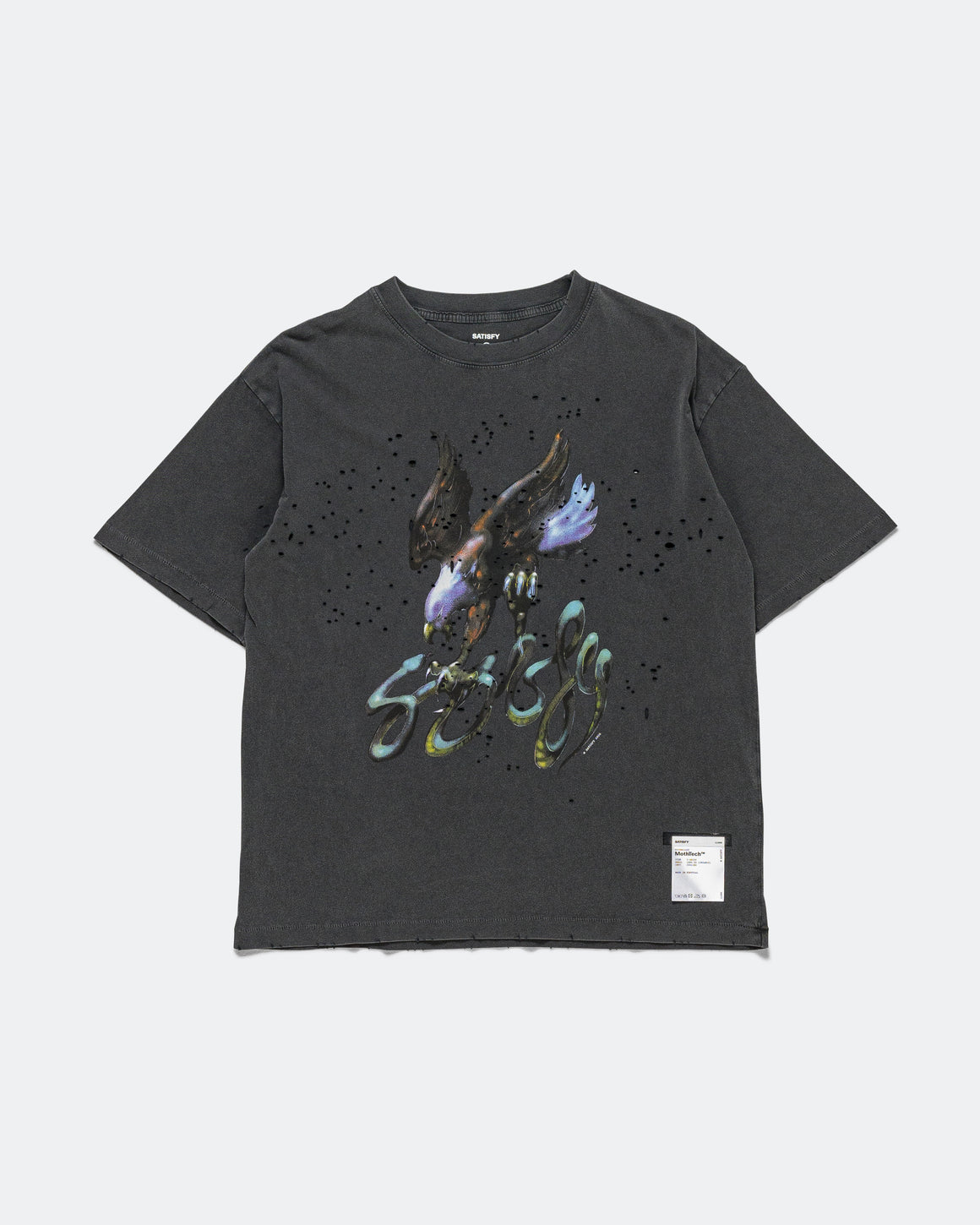 Satisfy - MothTech T-Shirt - Aged Black Eagle - UP THERE