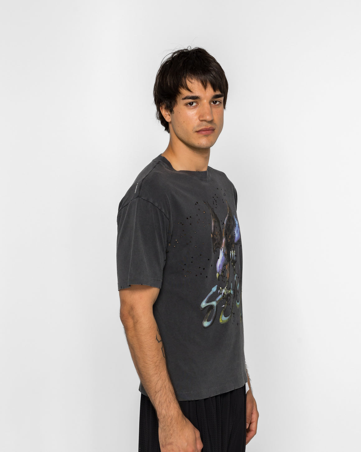 Satisfy - MothTech T-Shirt - Aged Black Eagle - UP THERE