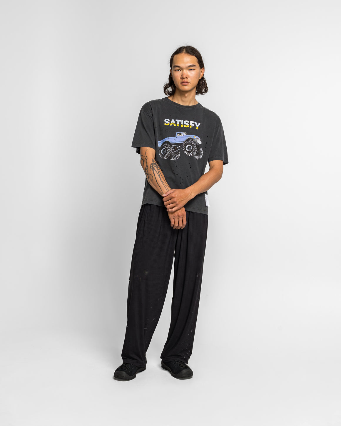 Satisfy - MothTech Truck T-Shirt - Aged Black - UP THERE