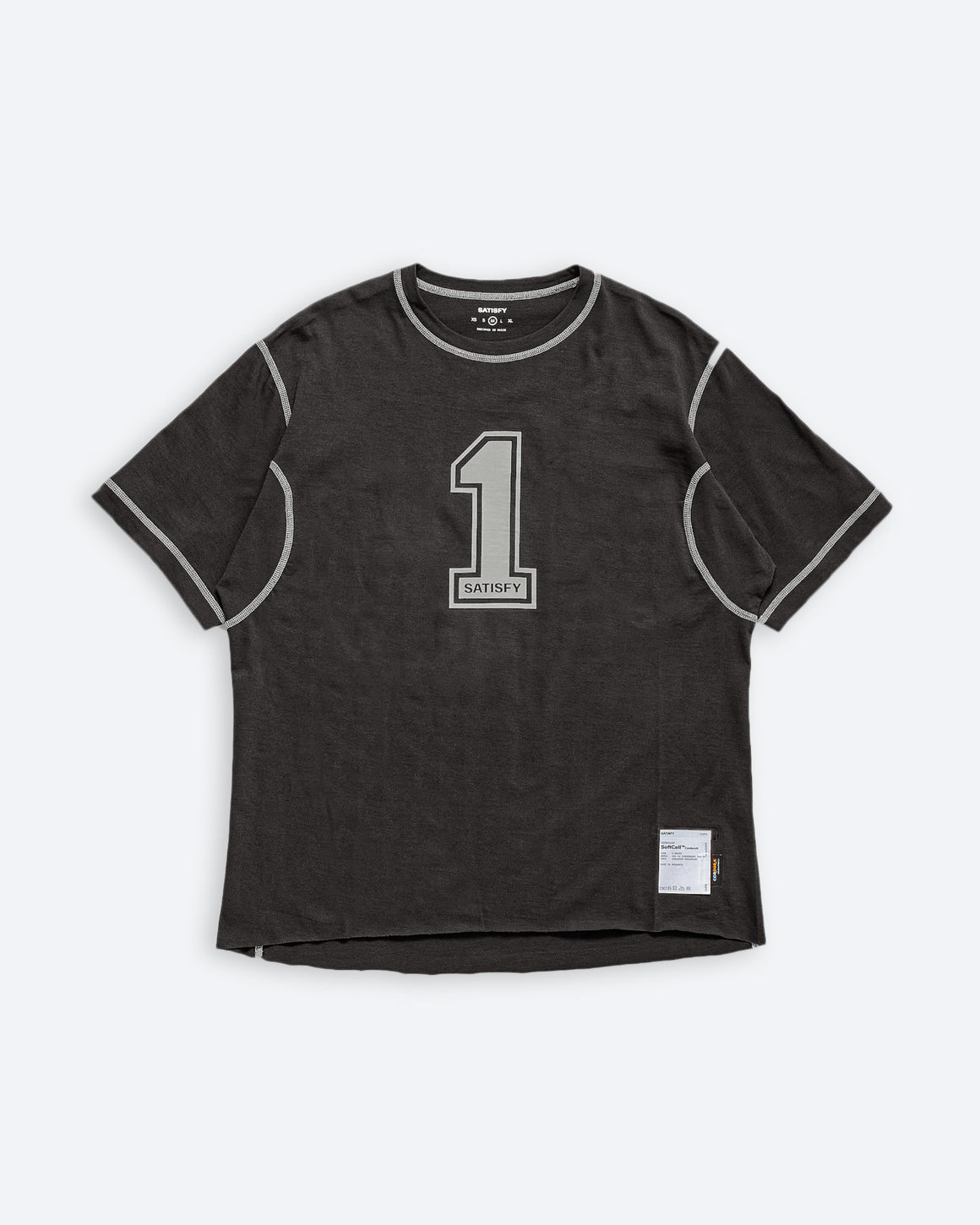 Satisfy - Softcell Cordura T-Shirt - Black - UP THERE