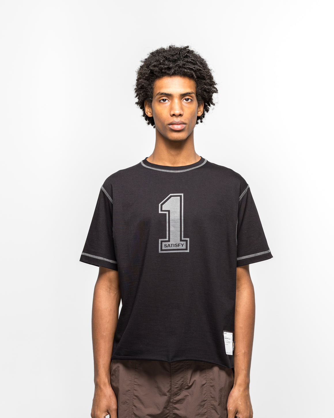 Satisfy - Softcell Cordura T-Shirt - Black - UP THERE