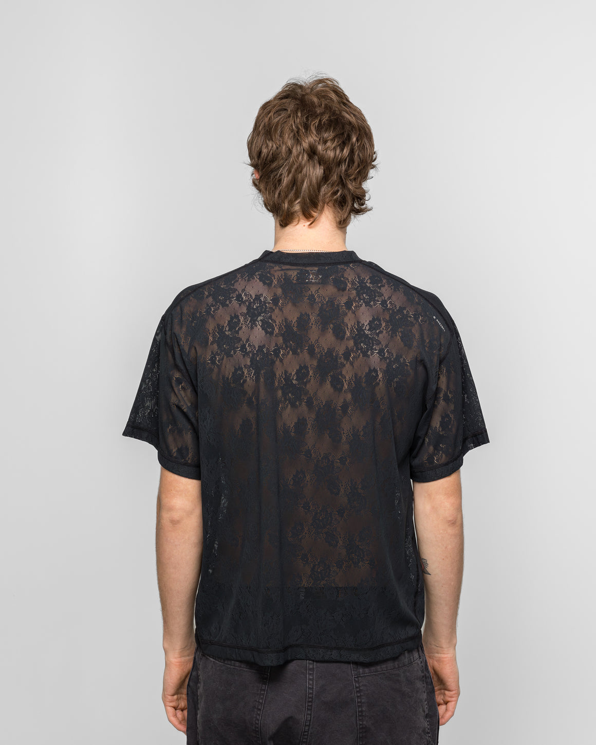 Satisfy - Space-Lace T-Shirt - Black SA - UP THERE
