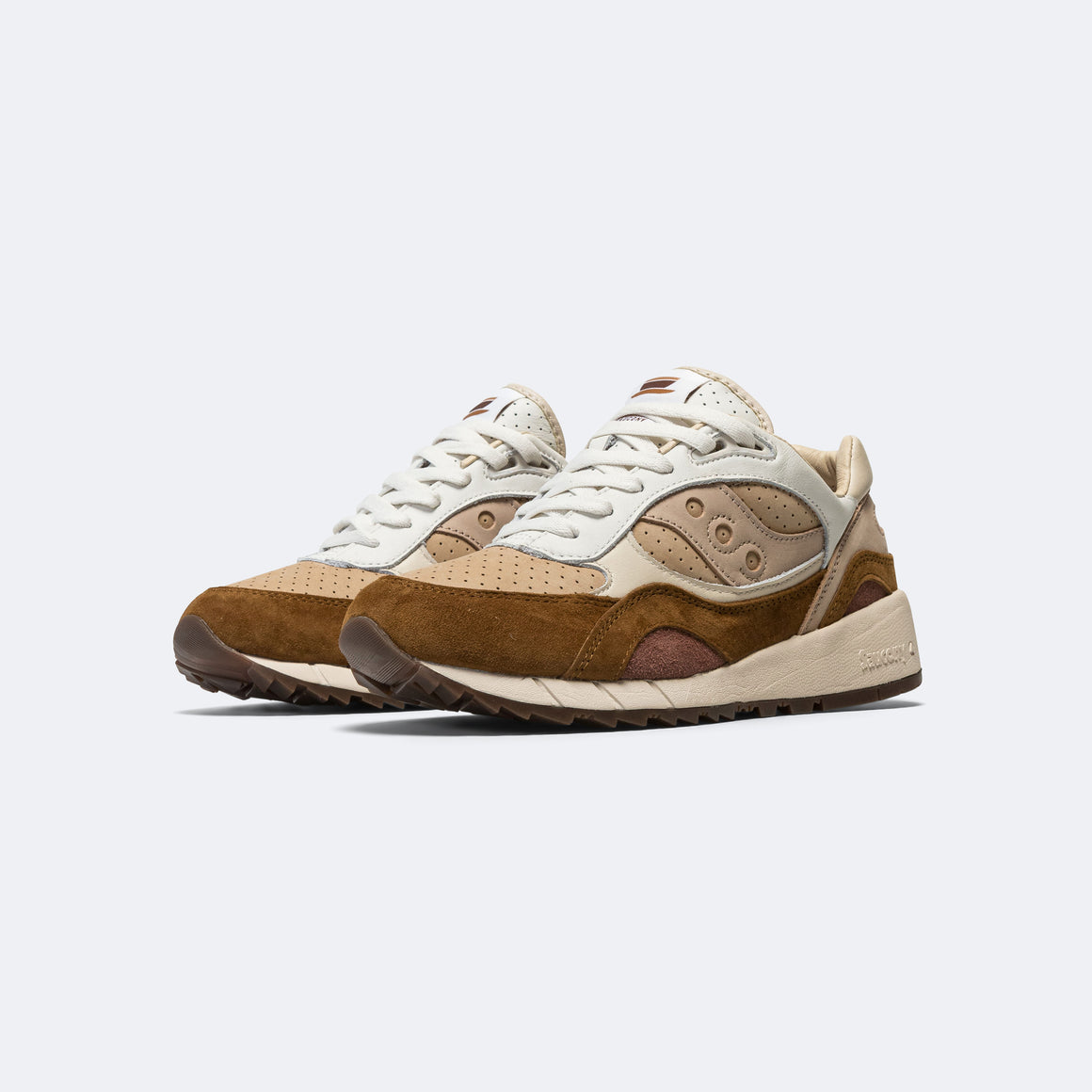 Saucony - Shadow 6000 - White/Brown - UP THERE