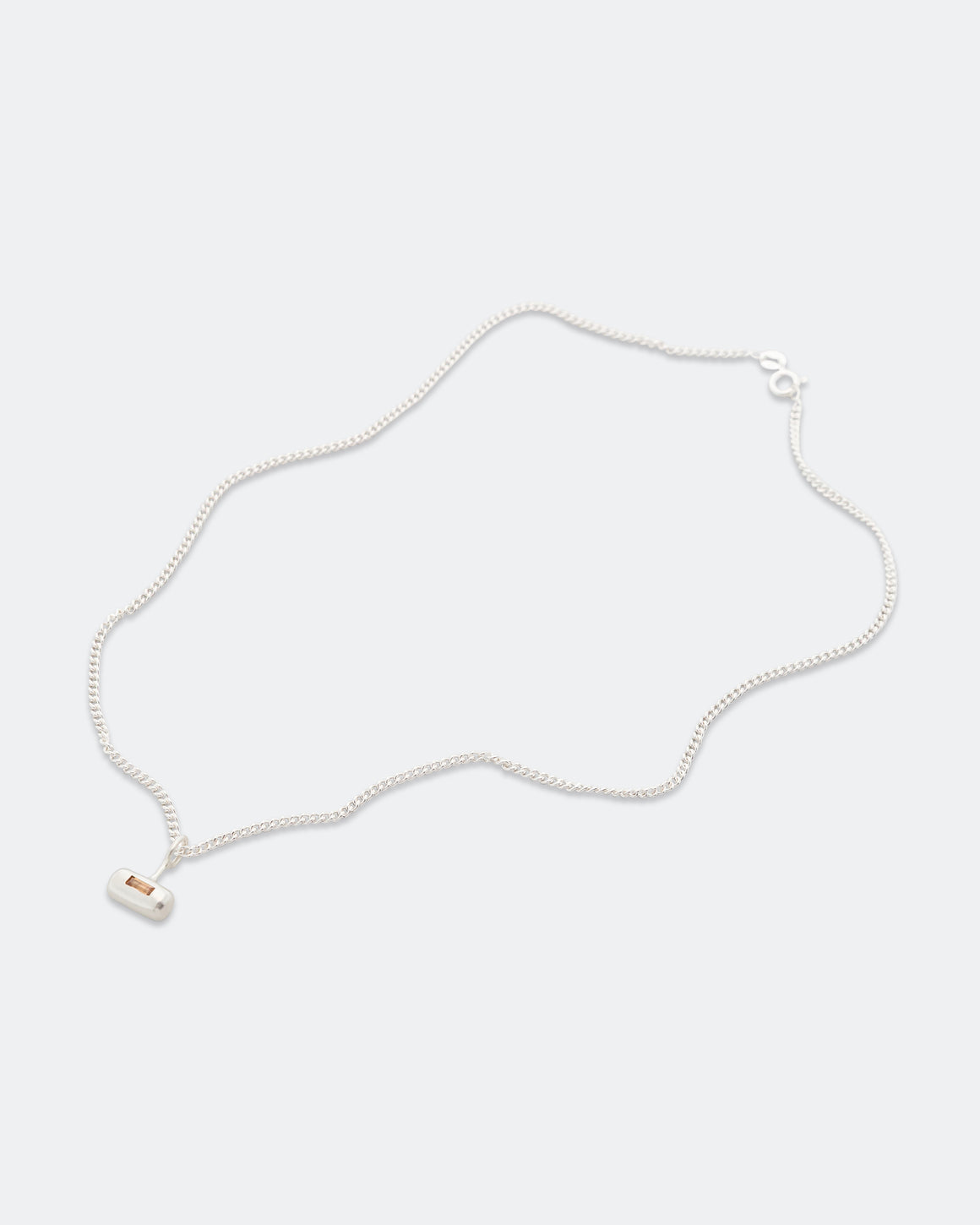 Seb Brown - Barrel Pendant - 925 Sterling Silver/Zircon - UP THERE