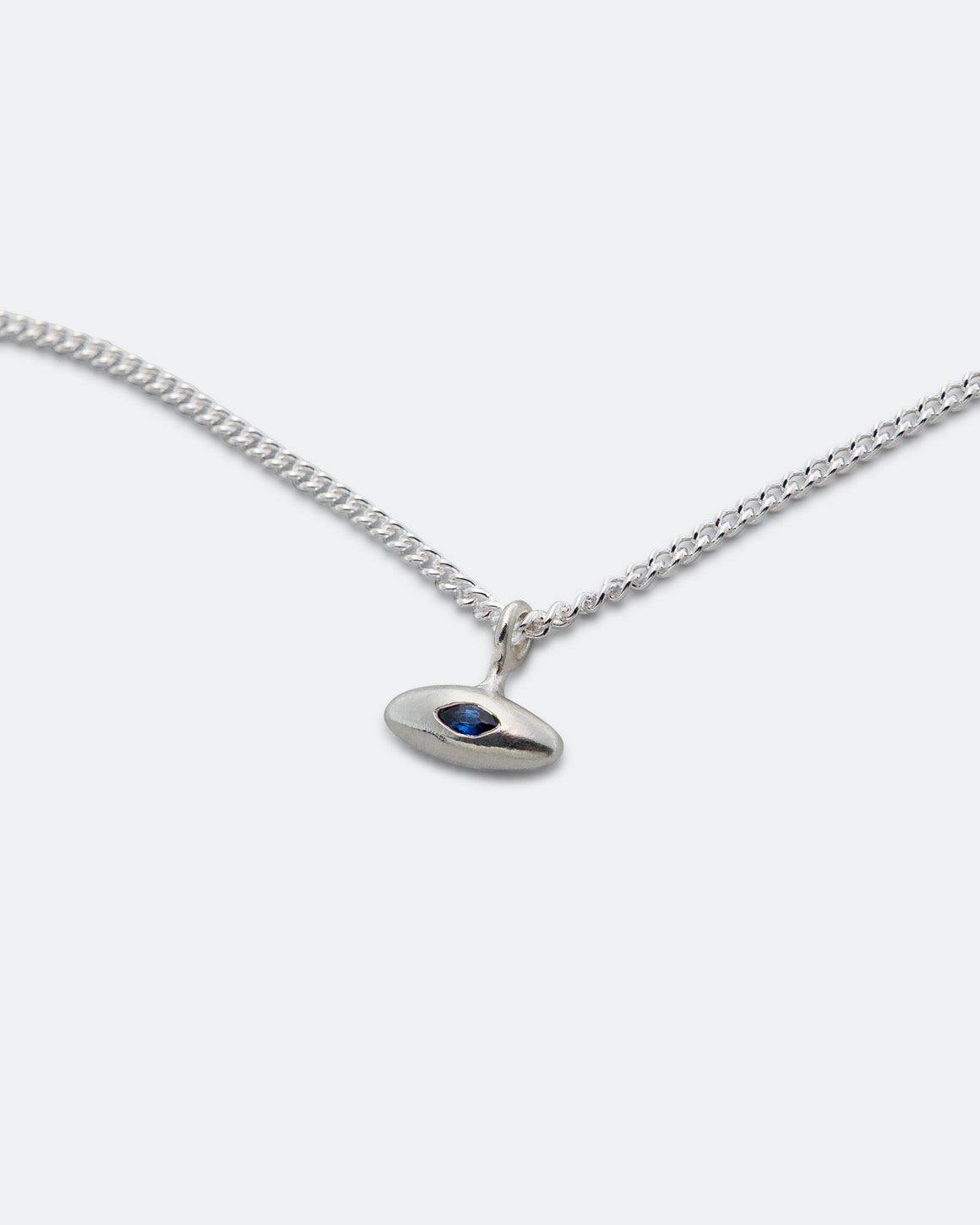 Seb Brown - Knob With Stone - 925 Silver/Sapphire - UP THERE