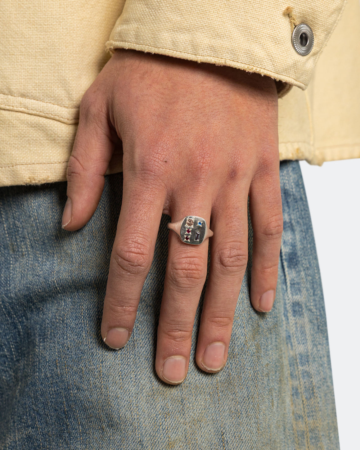 Seb Brown - Paris Ring - 925 Silver/Grey Spinel - UP THERE