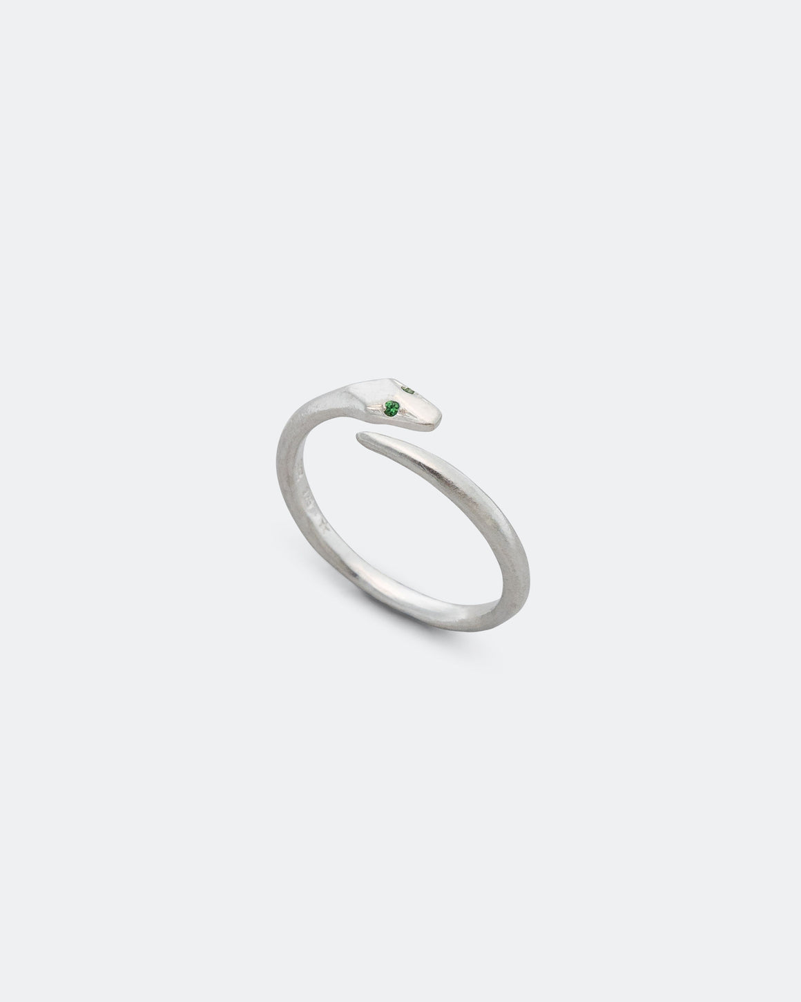 Seb Brown - Serpent Ring 2.0 - 925 Silver/Garnet - UP THERE