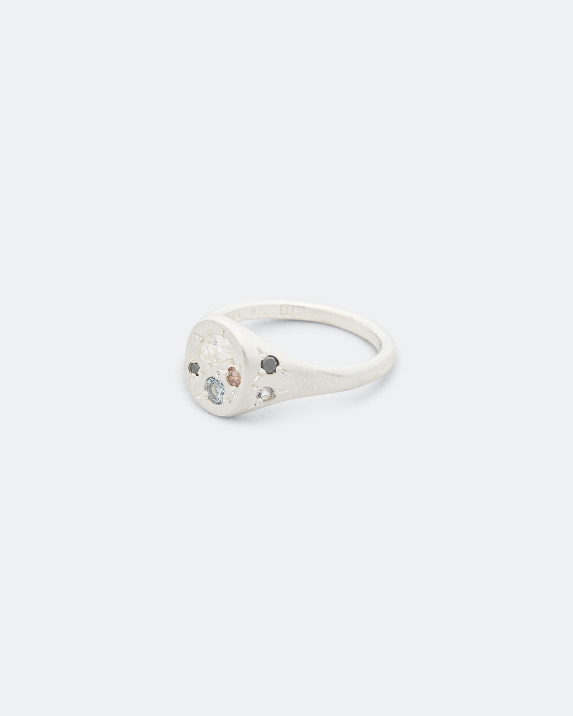 Seb Brown - Swamp Spazio Ring - 925 Sterling Silver/Sapphire-Spinel-Diamond - UP THERE