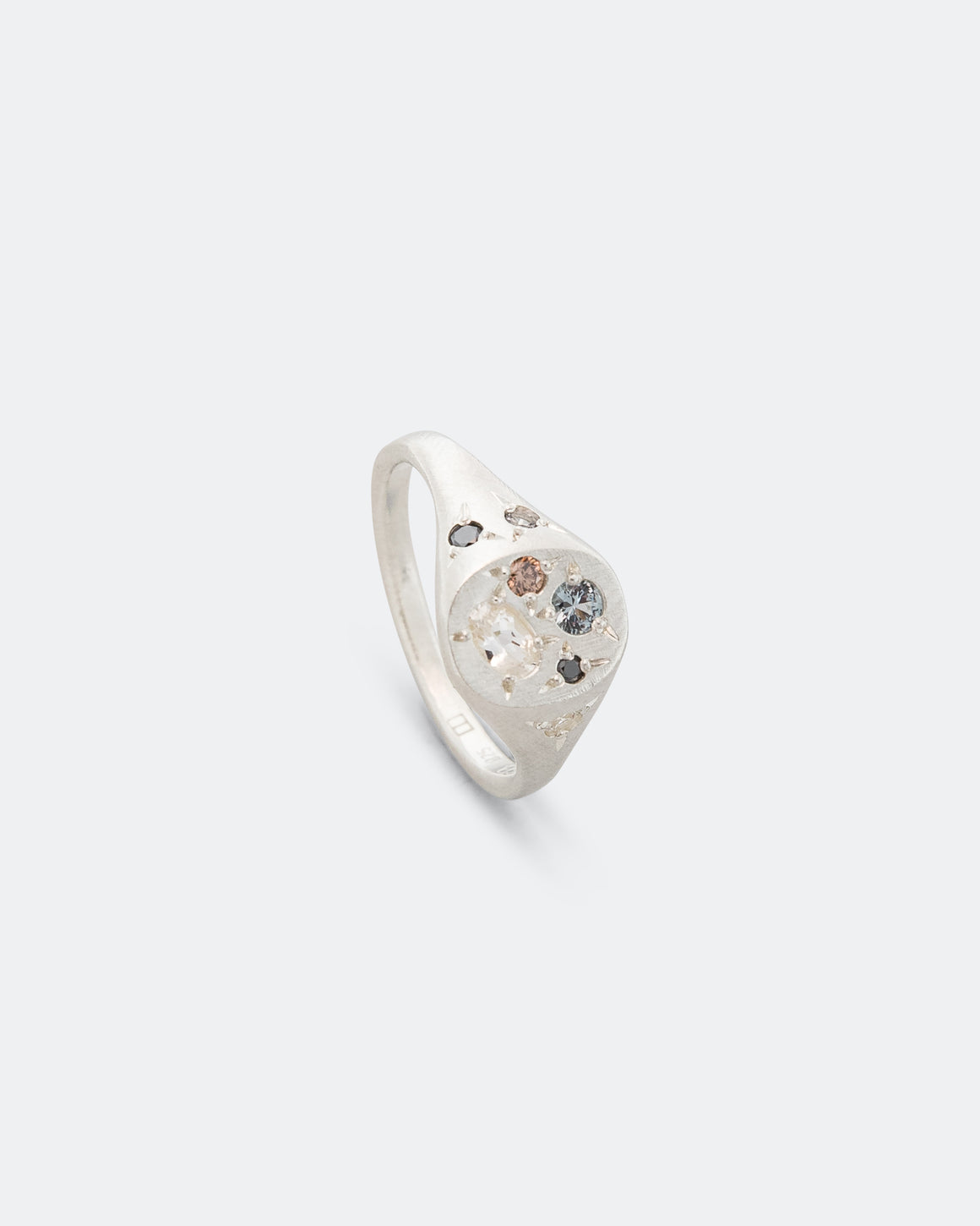 Seb Brown - Swamp Spazio Ring - 925 Sterling Silver/Sapphire-Spinel-Diamond - UP THERE