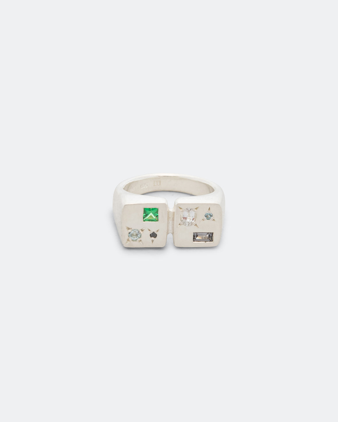 Seb Brown - TT Ring - 925 Sterling Silver/Spinel- Sapph- Garnet- Aqua-Diamond - UP THERE