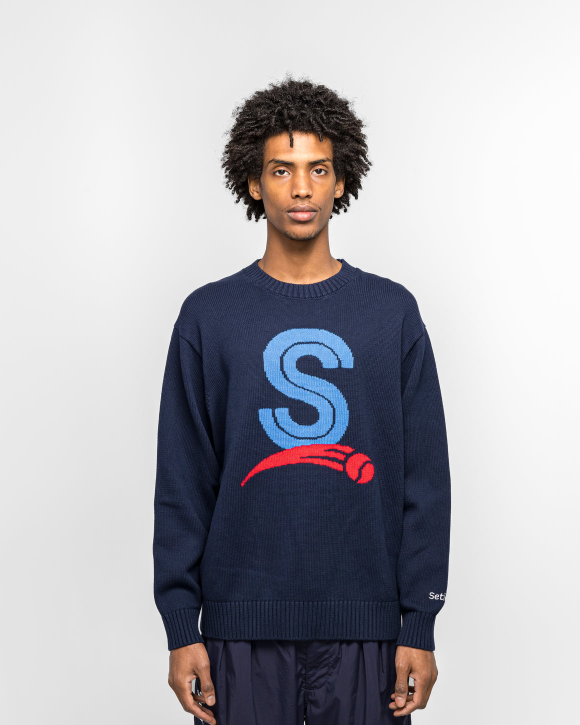 Setinn - Capital Crew Knit - Navy - UP THERE