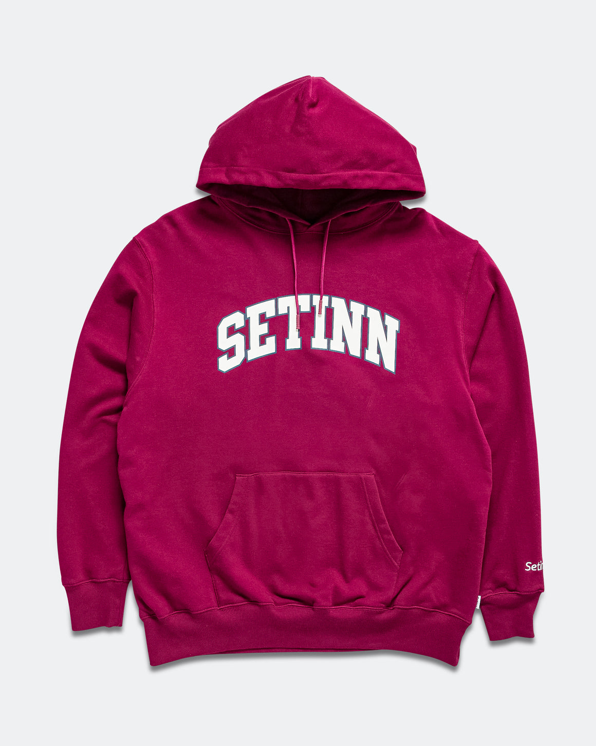 Setinn - College Logo Hoodie - Cherry - UP THERE