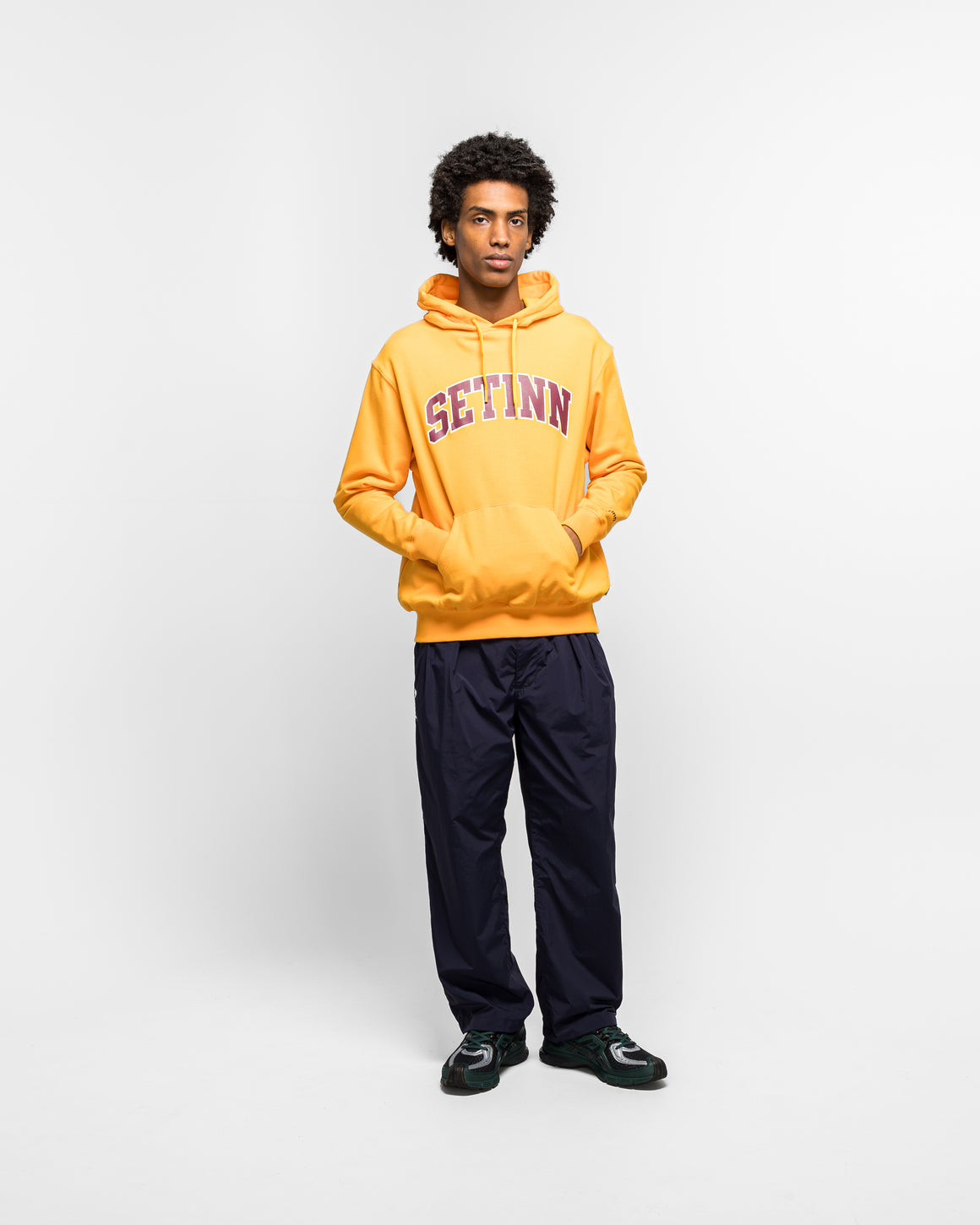 Setinn - College Logo Hoodie - Mango - UP THERE