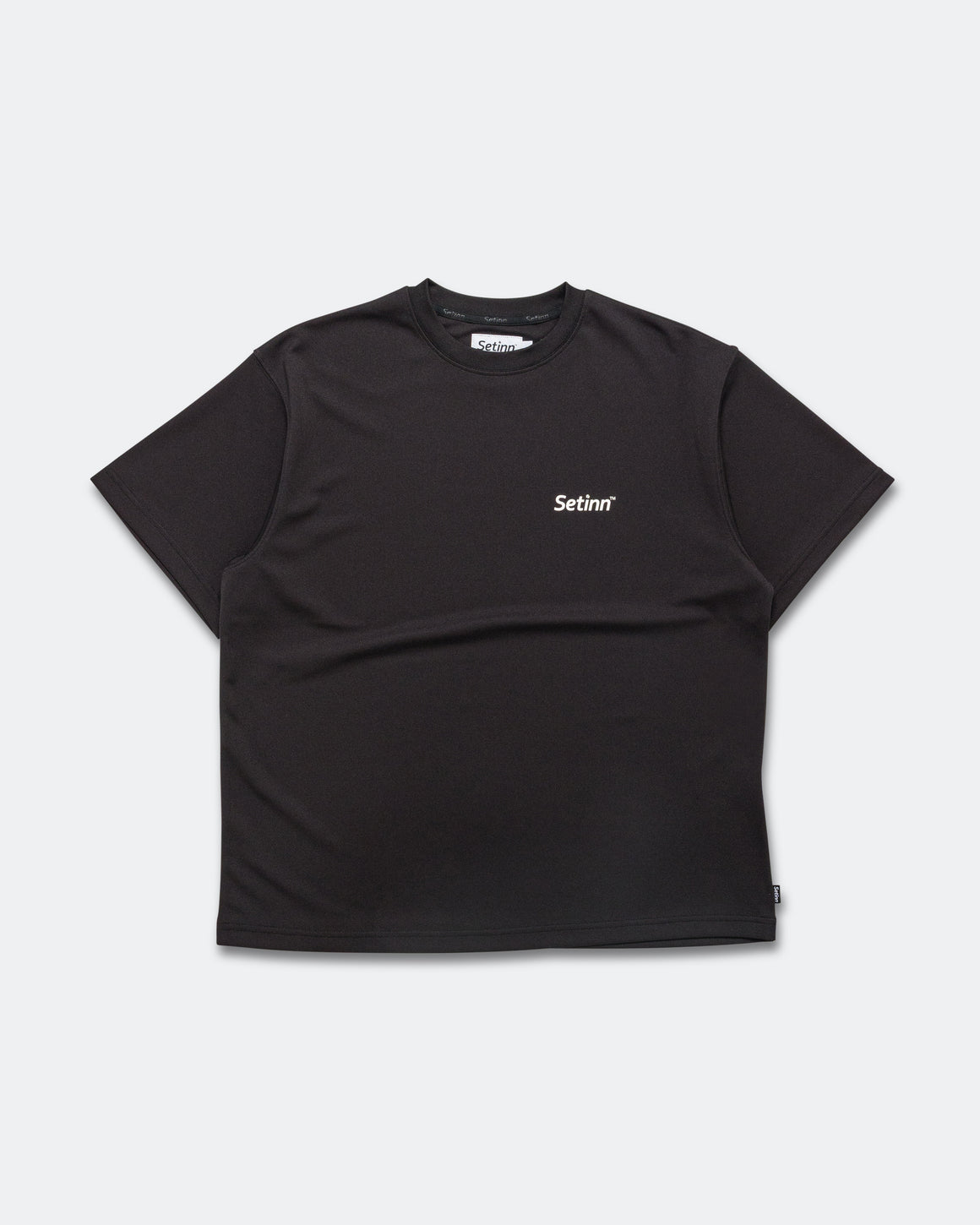 Setinn - One Point Script Shirt - Black - UP THERE