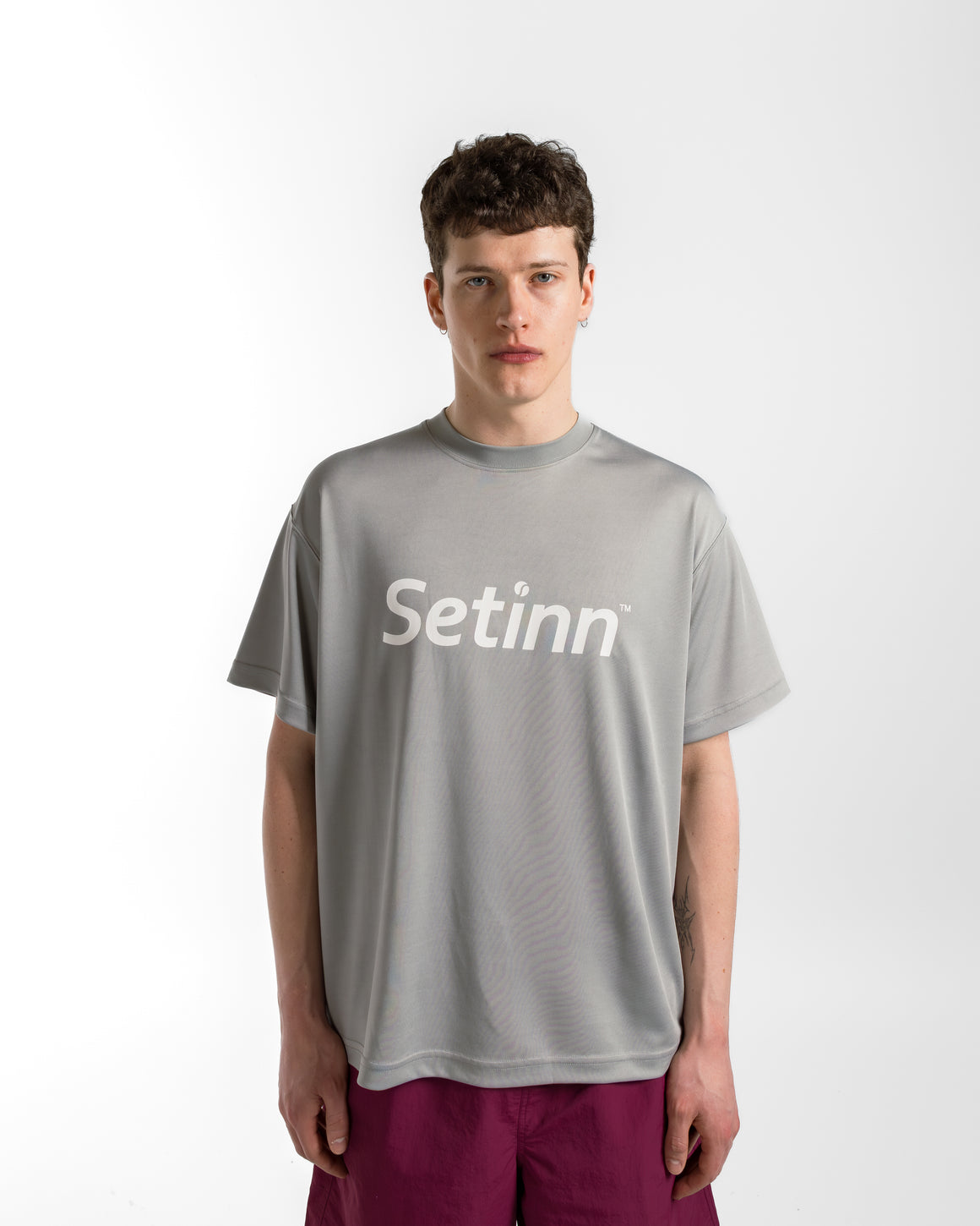 Setinn - Script Practice Shirt - Grey - UP THERE