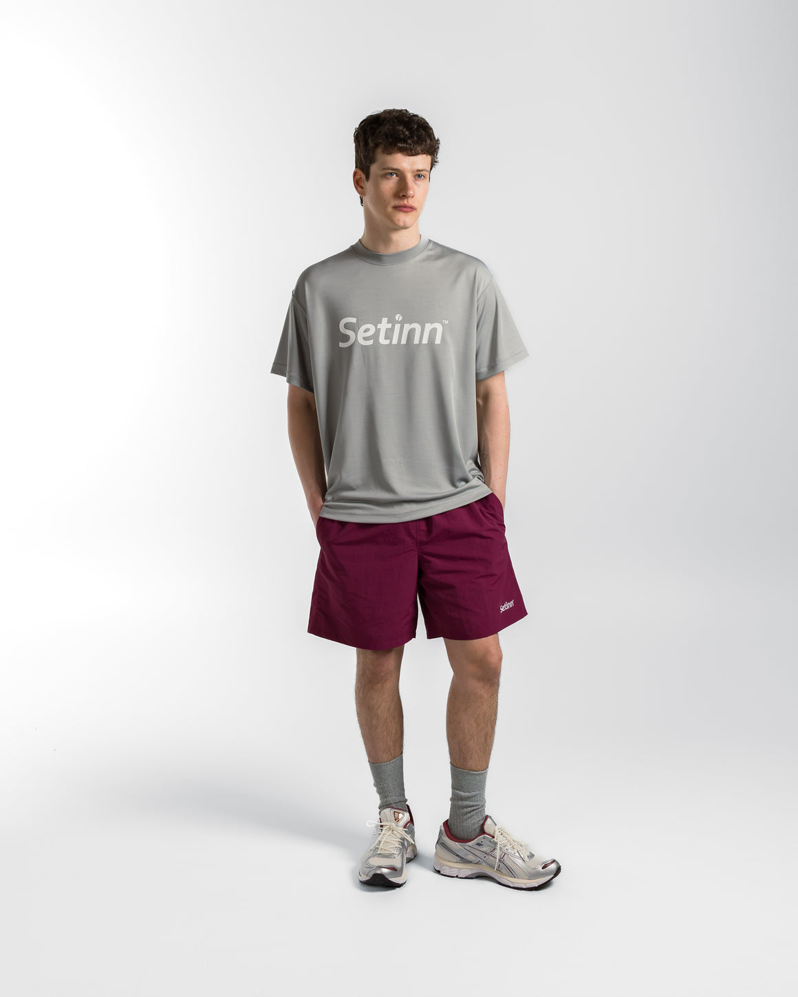 Setinn - Script Practice Shirt - Grey - UP THERE