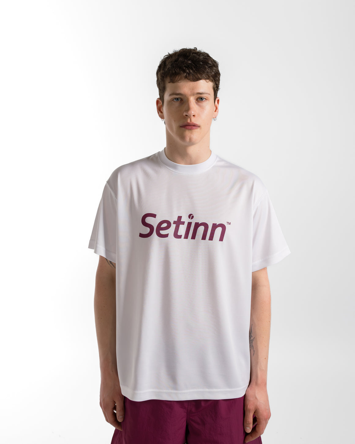 Setinn - Script Practice Shirt - White - UP THERE