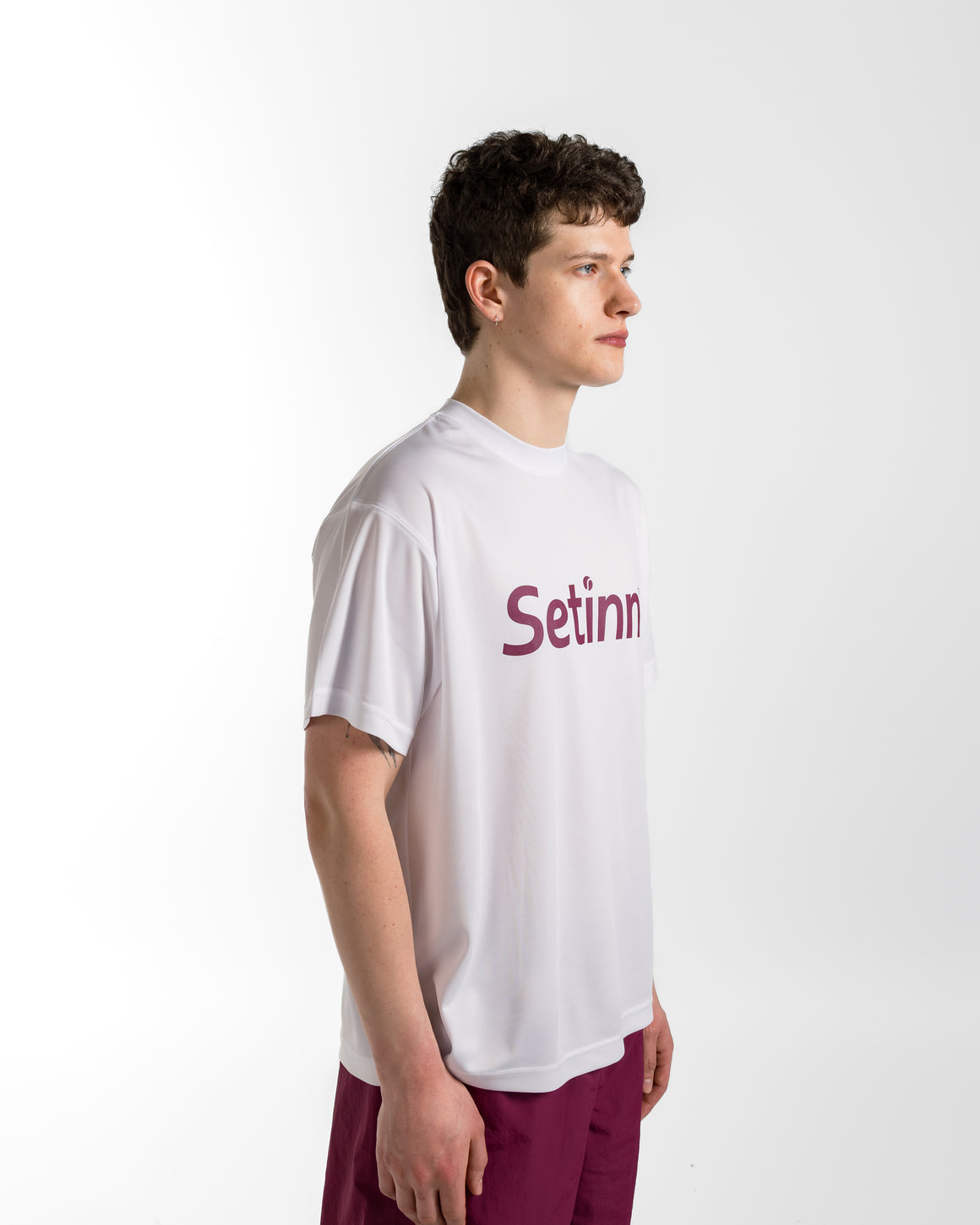Setinn - Script Practice Shirt - White - UP THERE