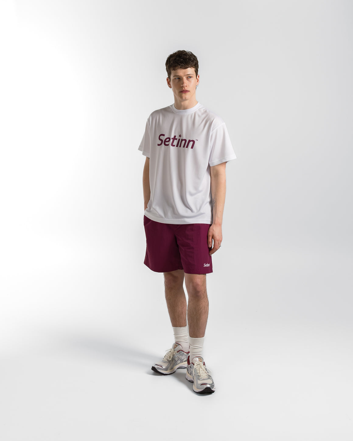 Setinn - Script Practice Shirt - White - UP THERE